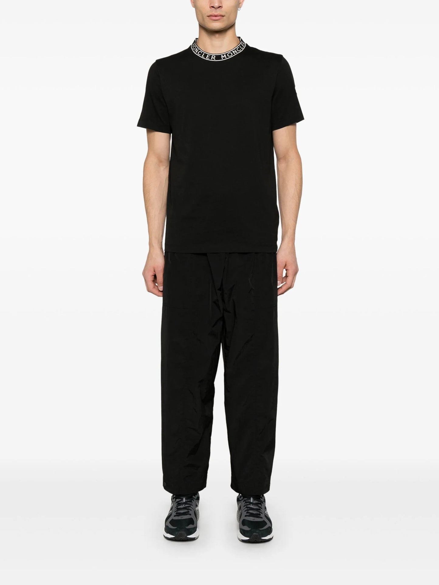 logo-collar T-shirt