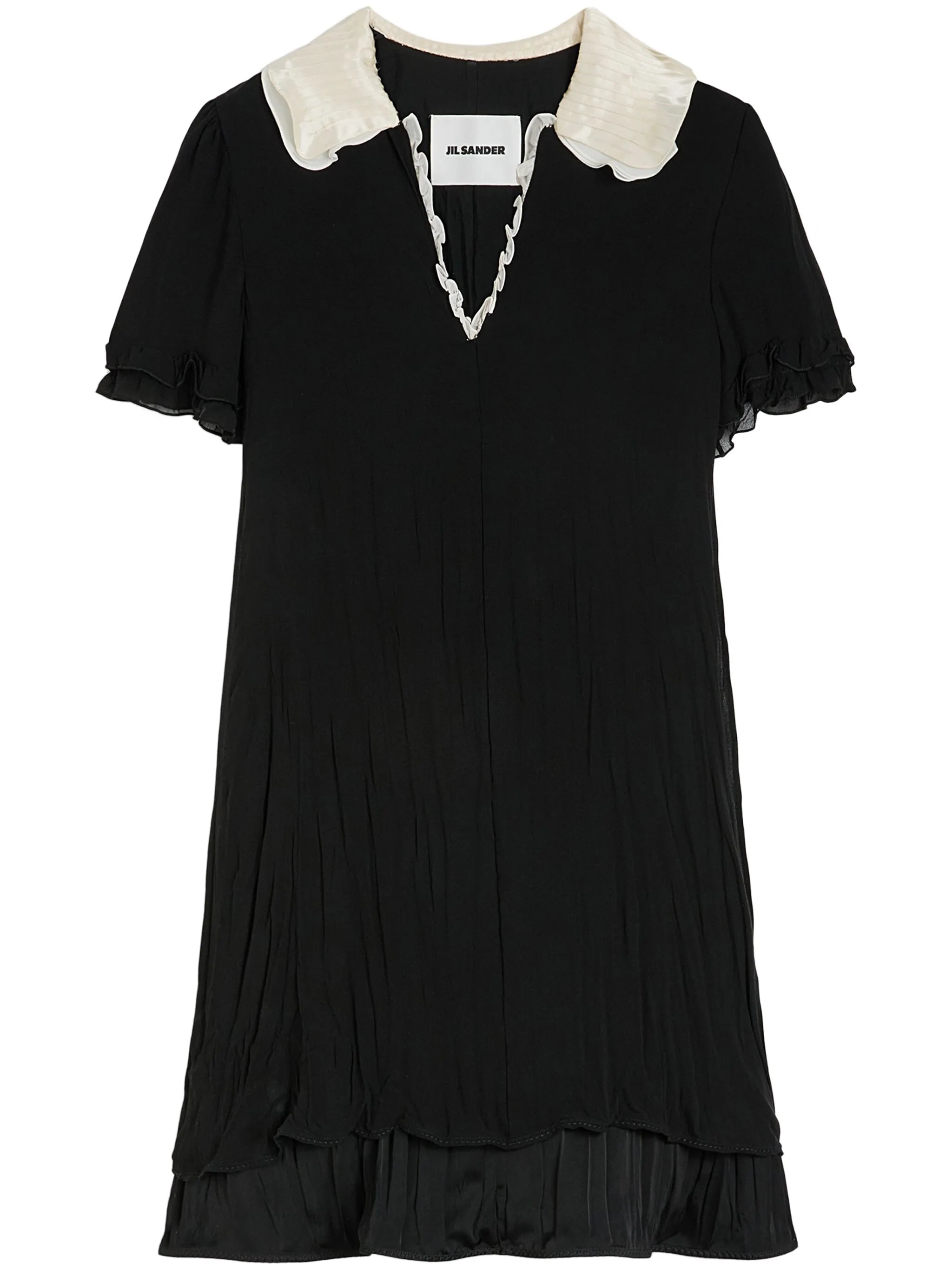 ruffle-trim mini dress