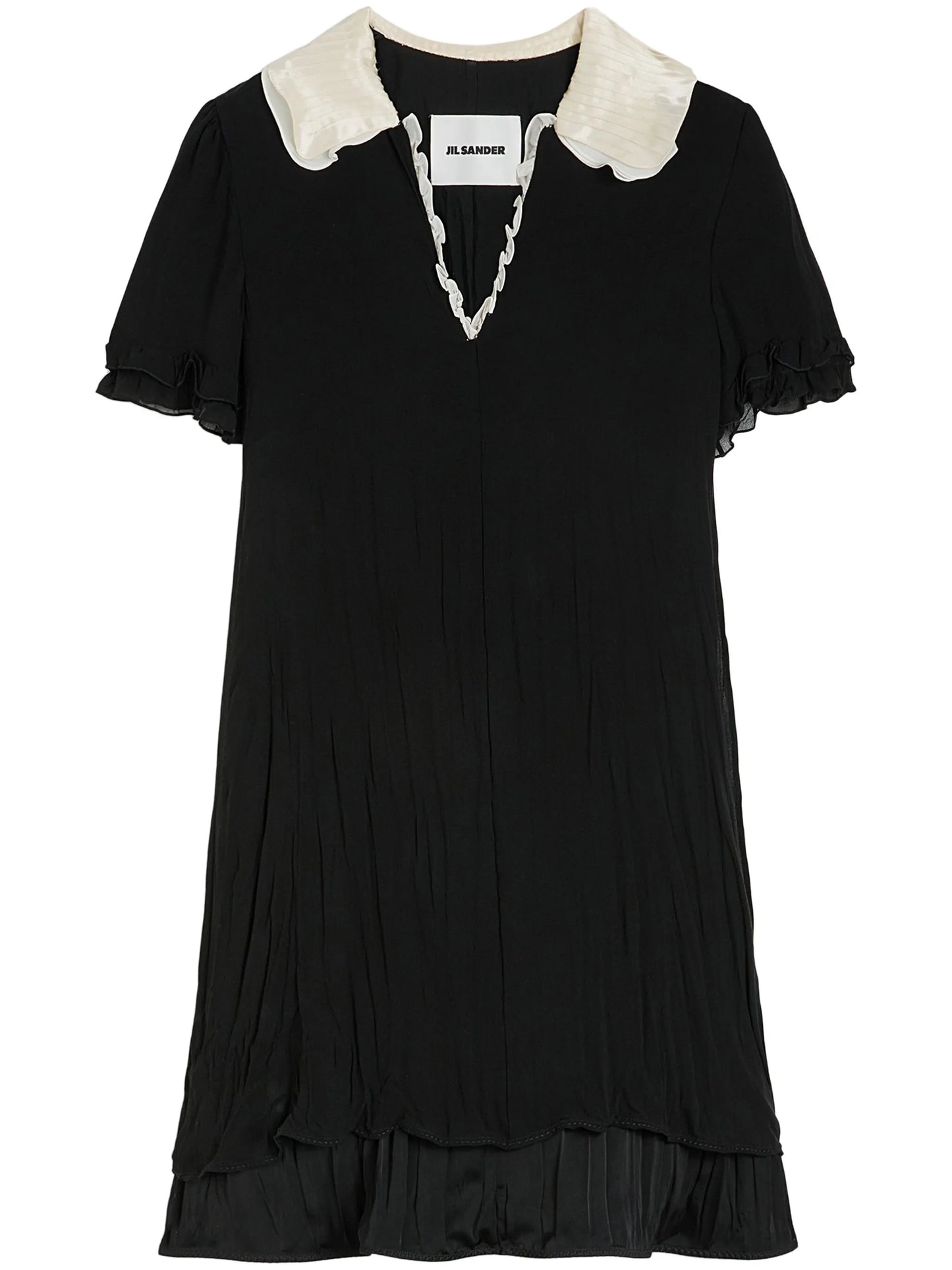 ruffle-trim mini dress