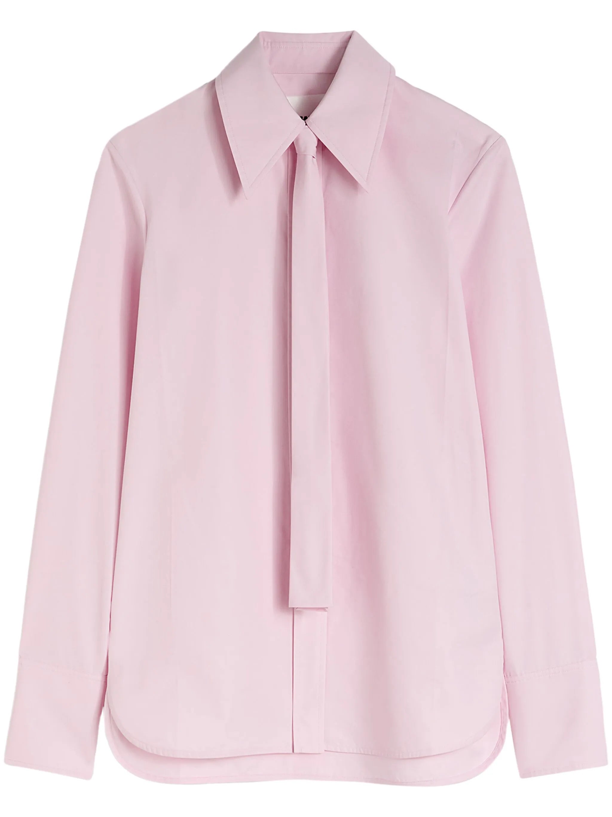 tie-detail cotton shirt