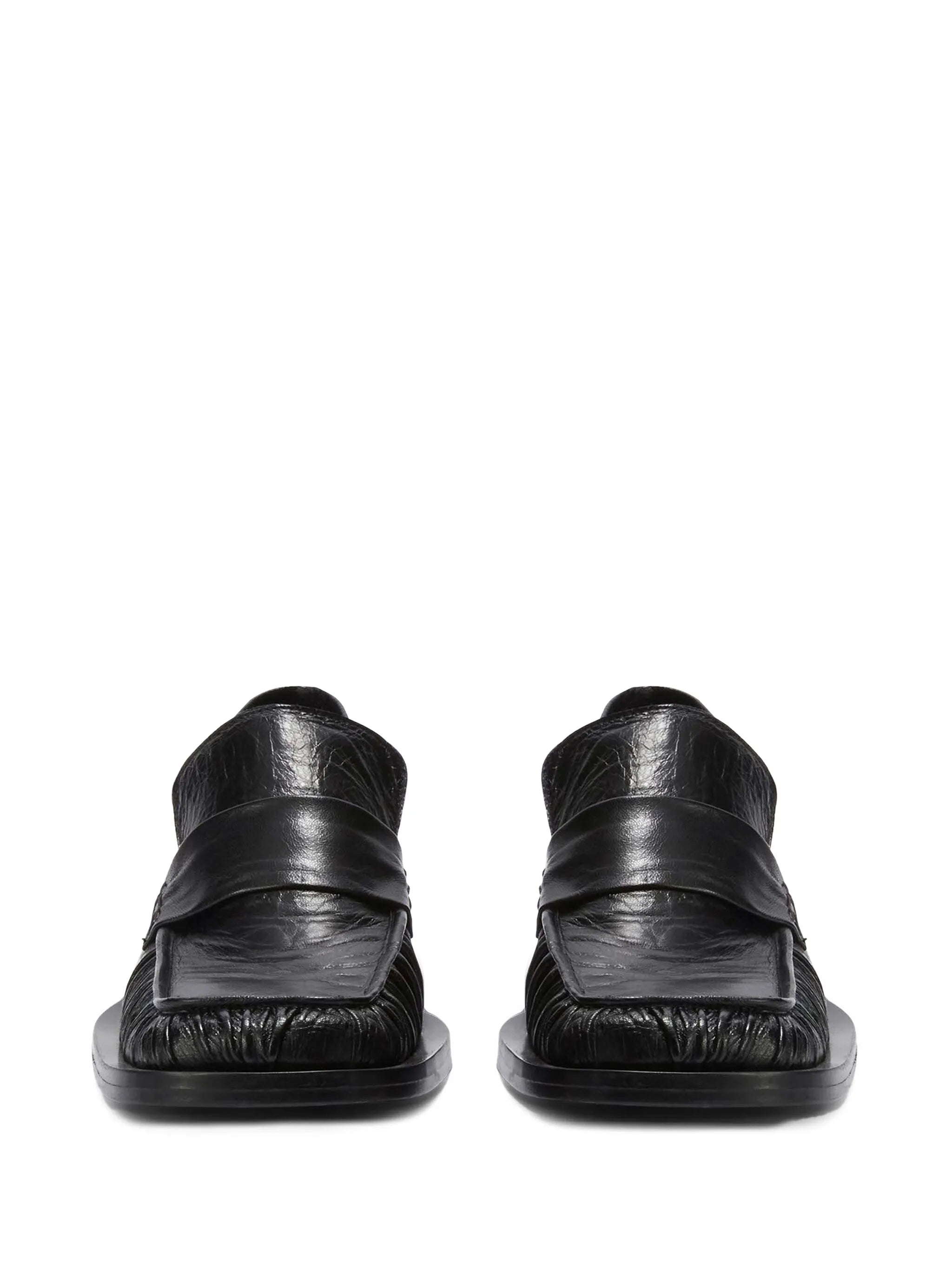 leather loafers