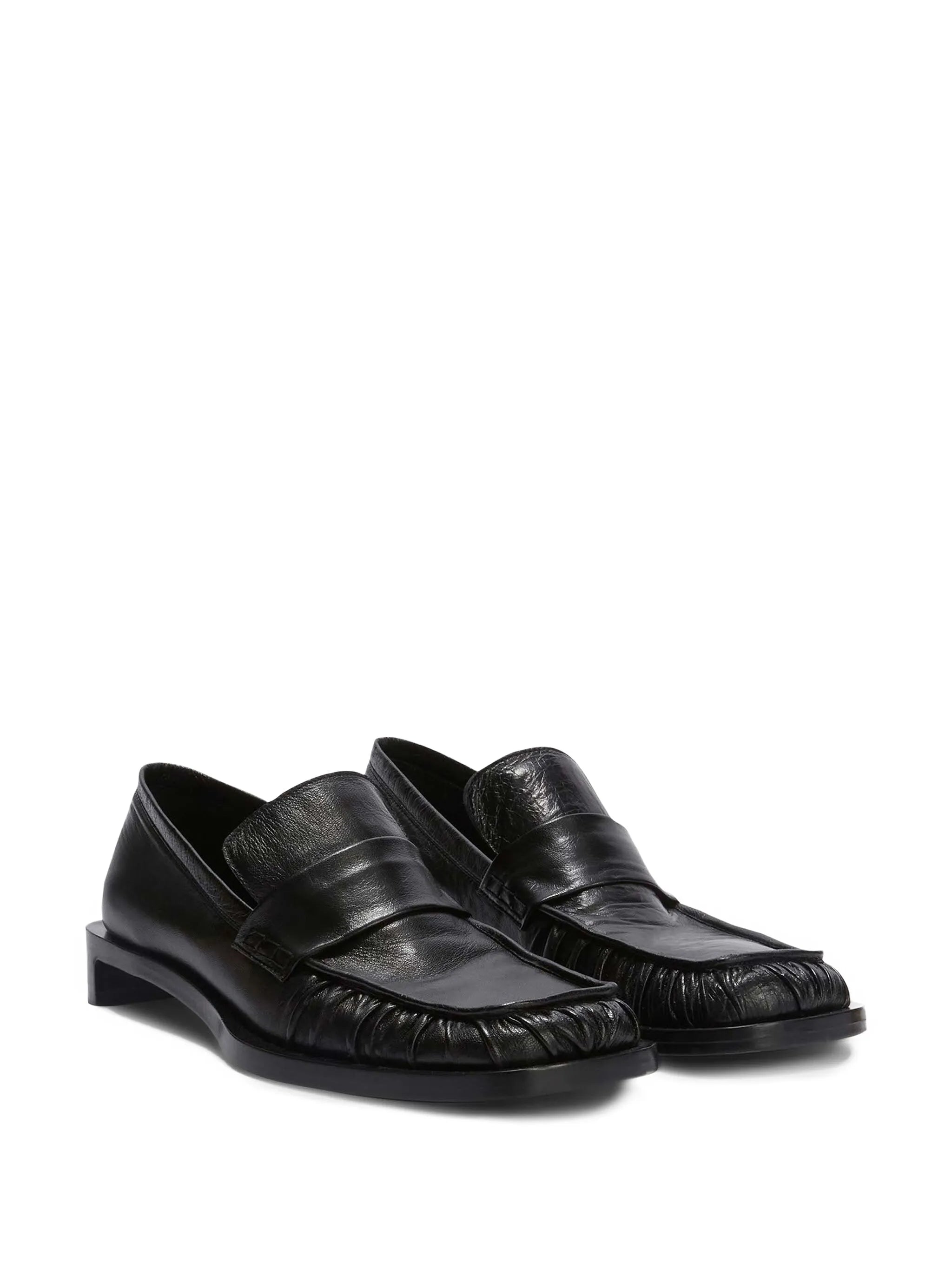leather loafers