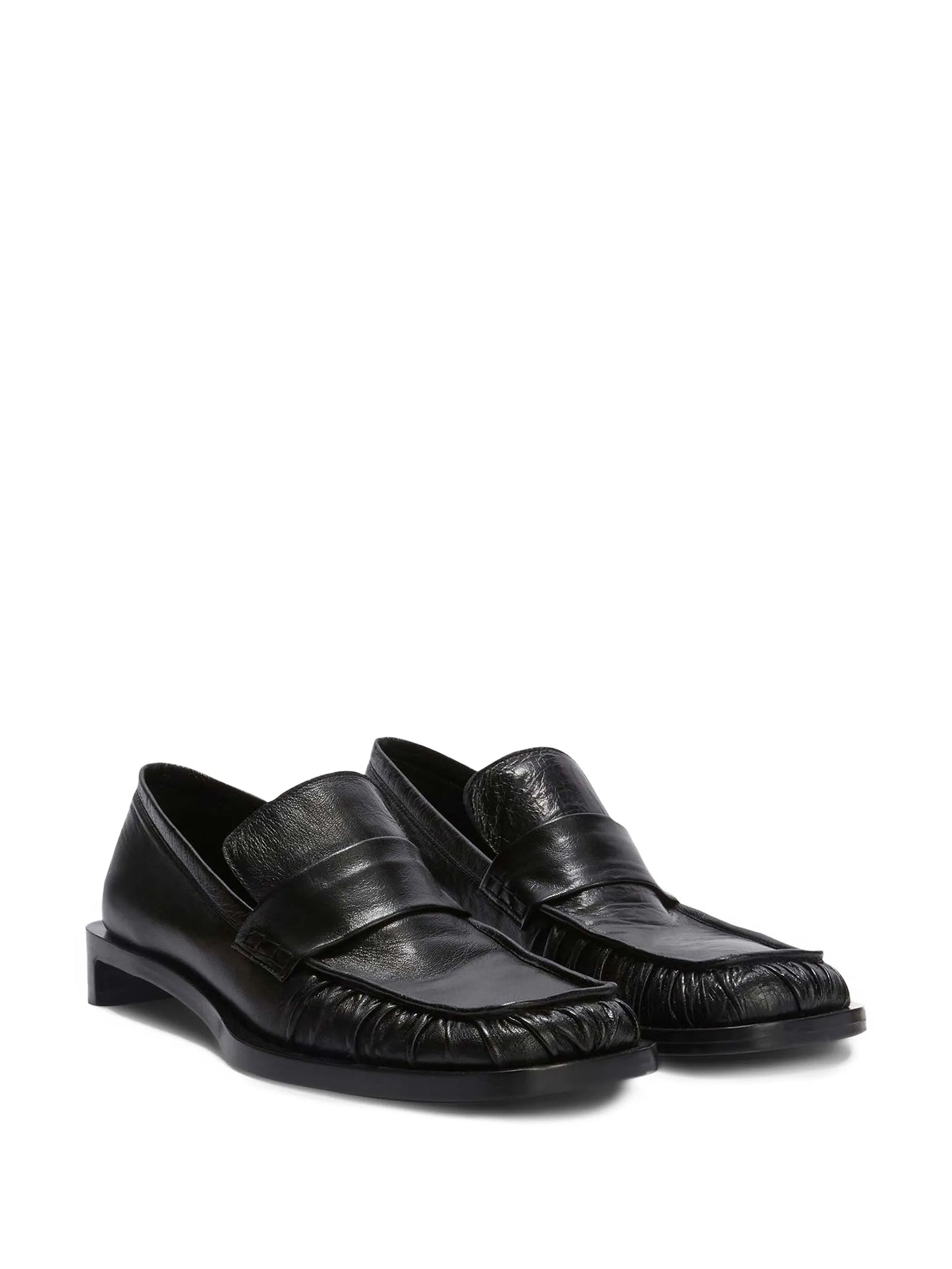leather loafers