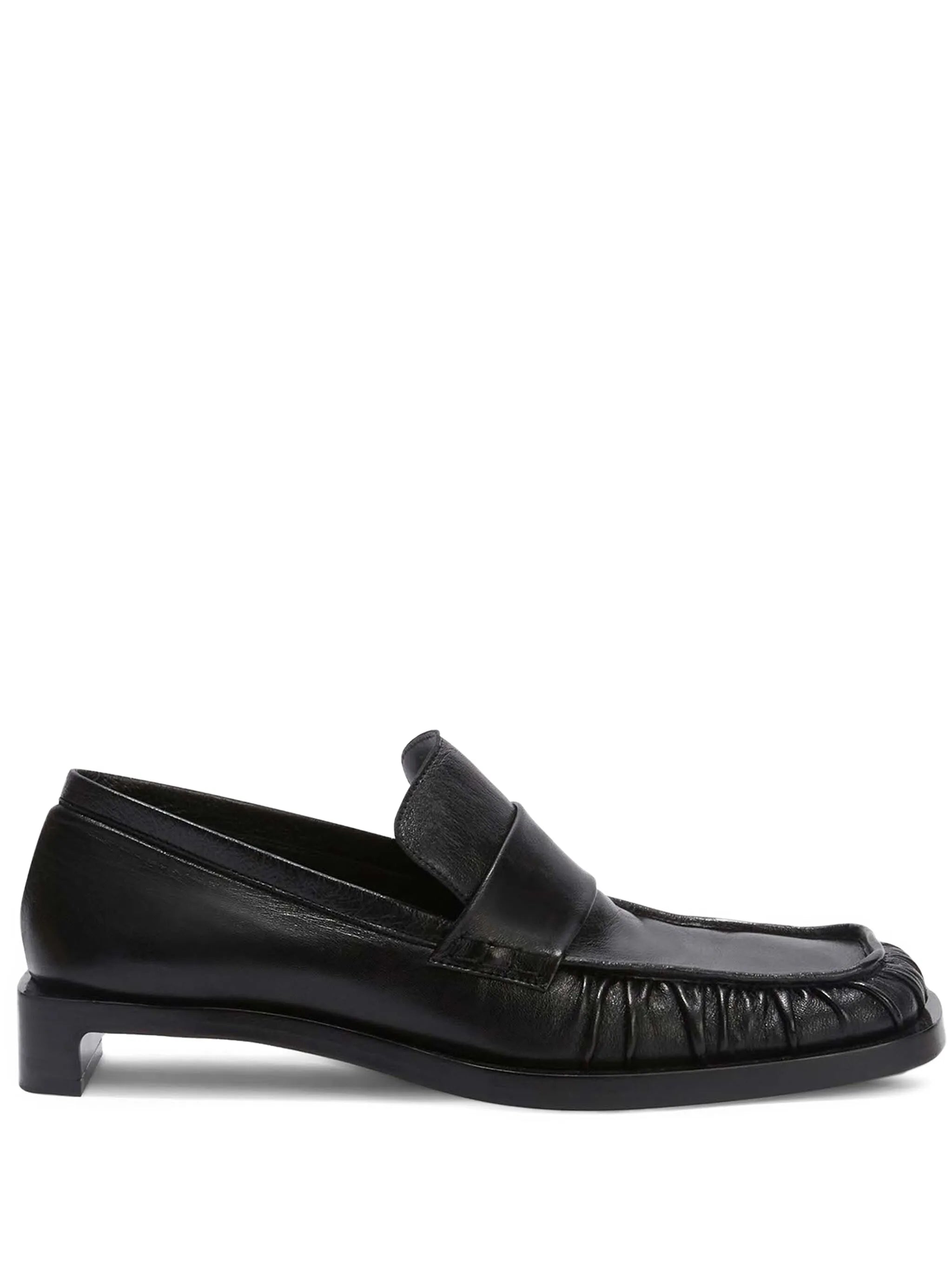 leather loafers