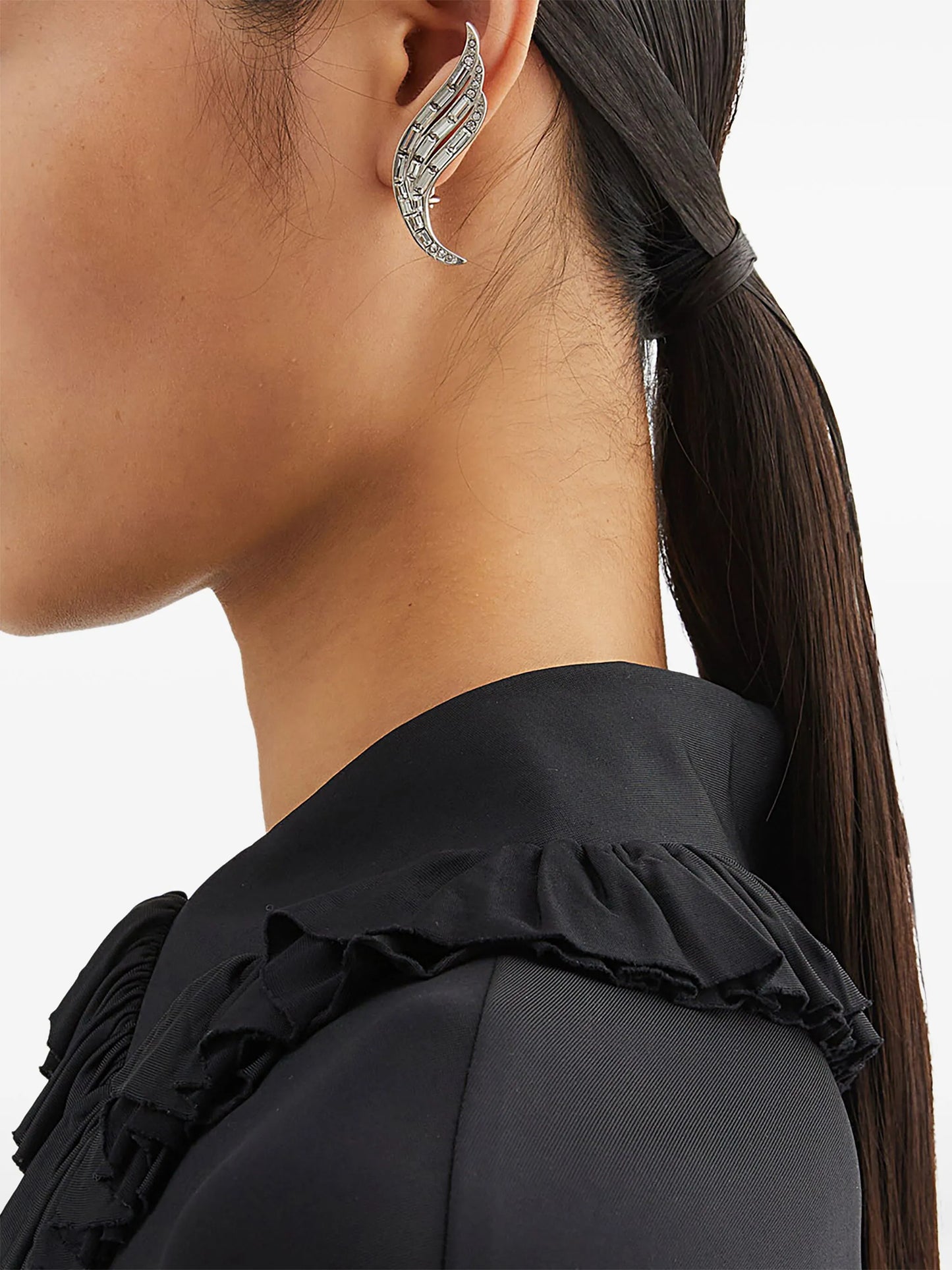 wing-shaped earrings