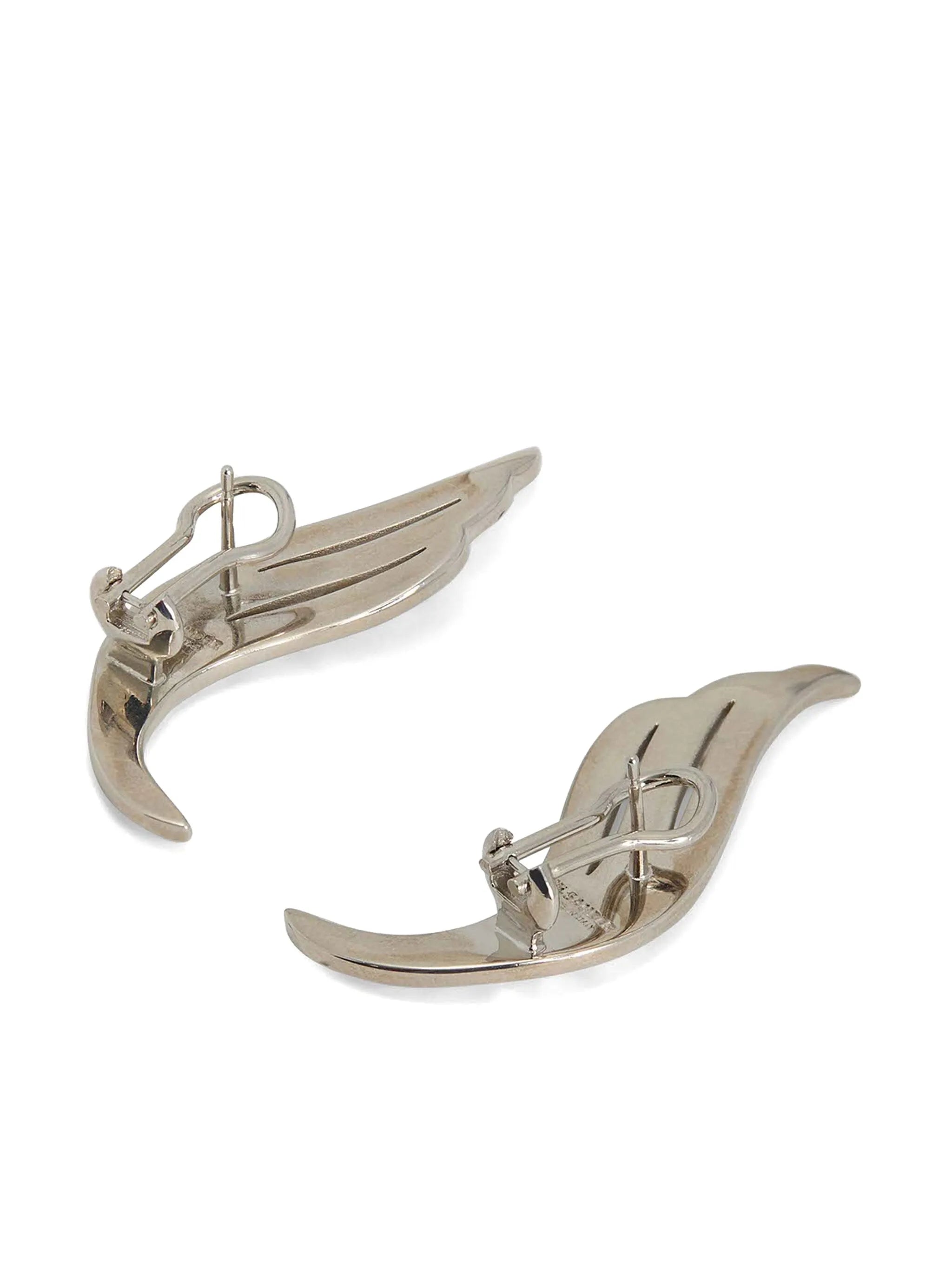 wing-shaped earrings