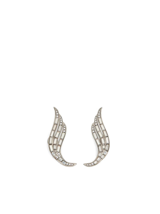 wing-shaped earrings