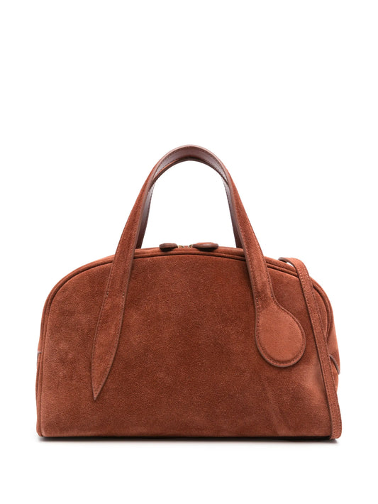 suede tote bag