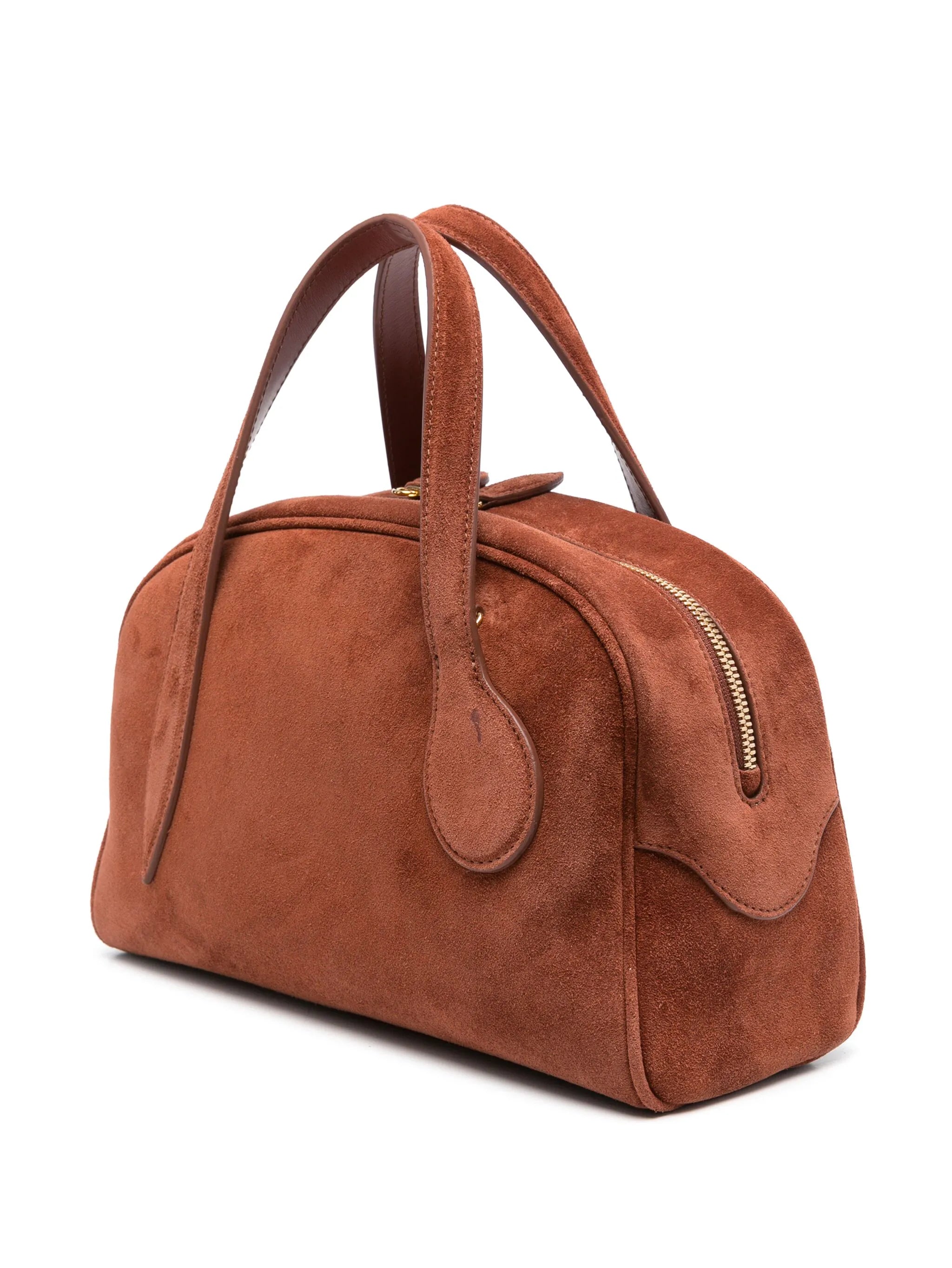 suede tote bag