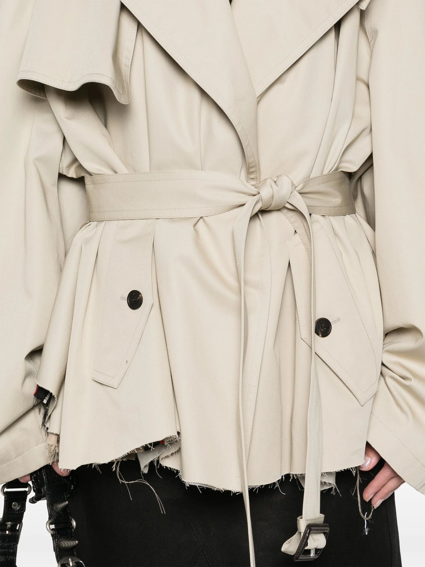 cropped trench coat