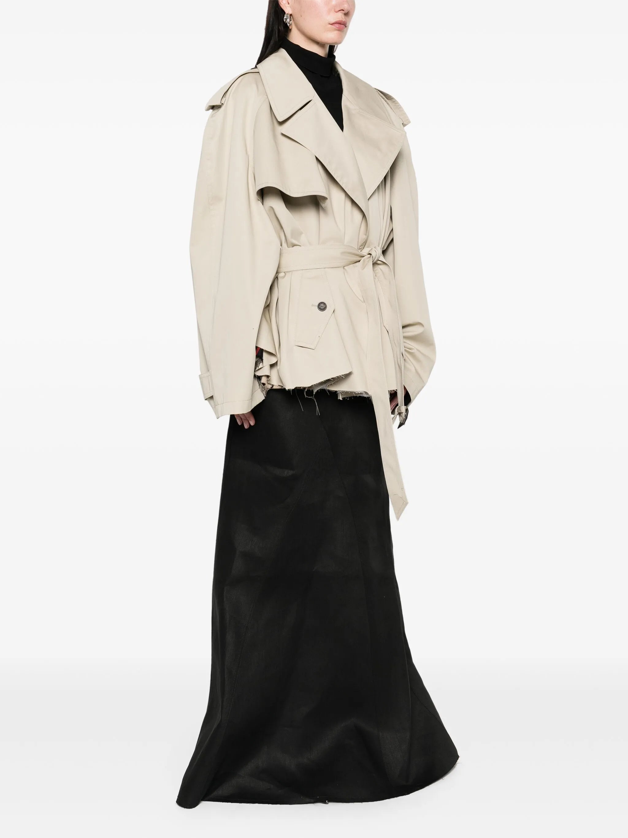cropped trench coat