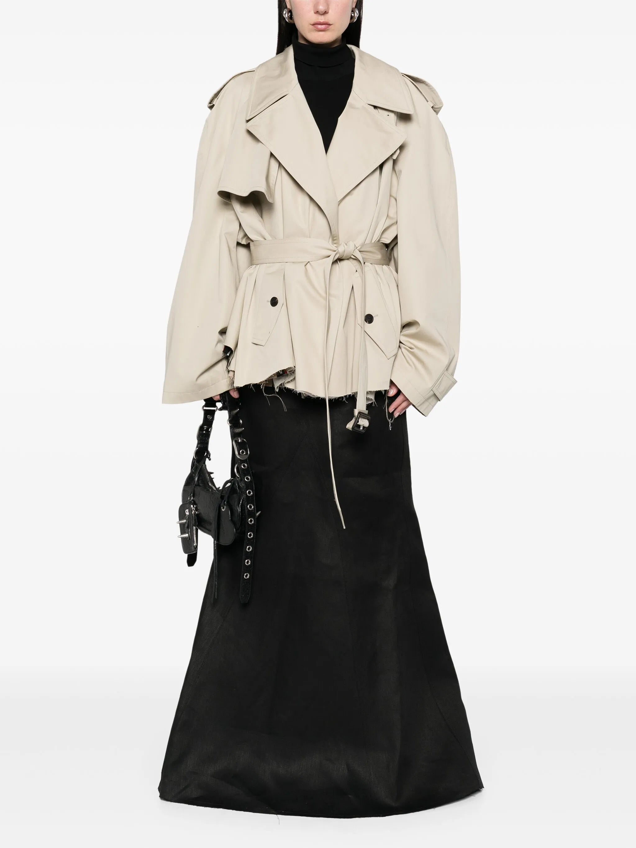 cropped trench coat