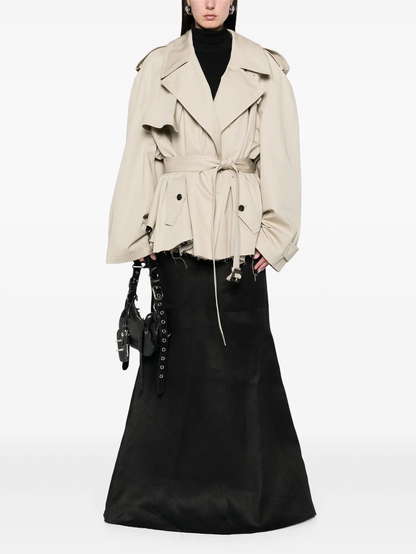 cropped trench coat