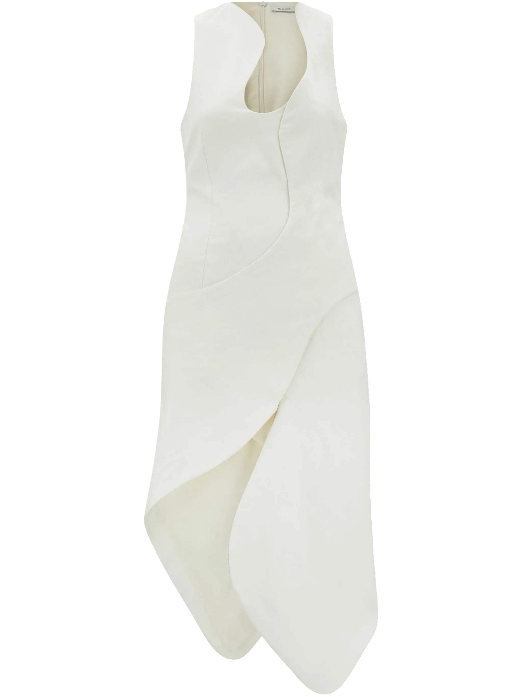 asymmetric midi dress