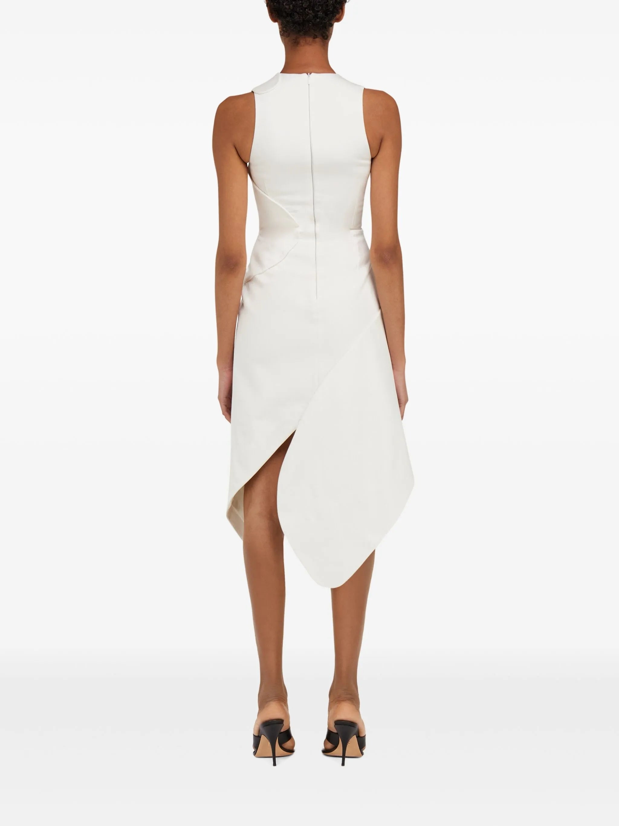 asymmetric midi dress