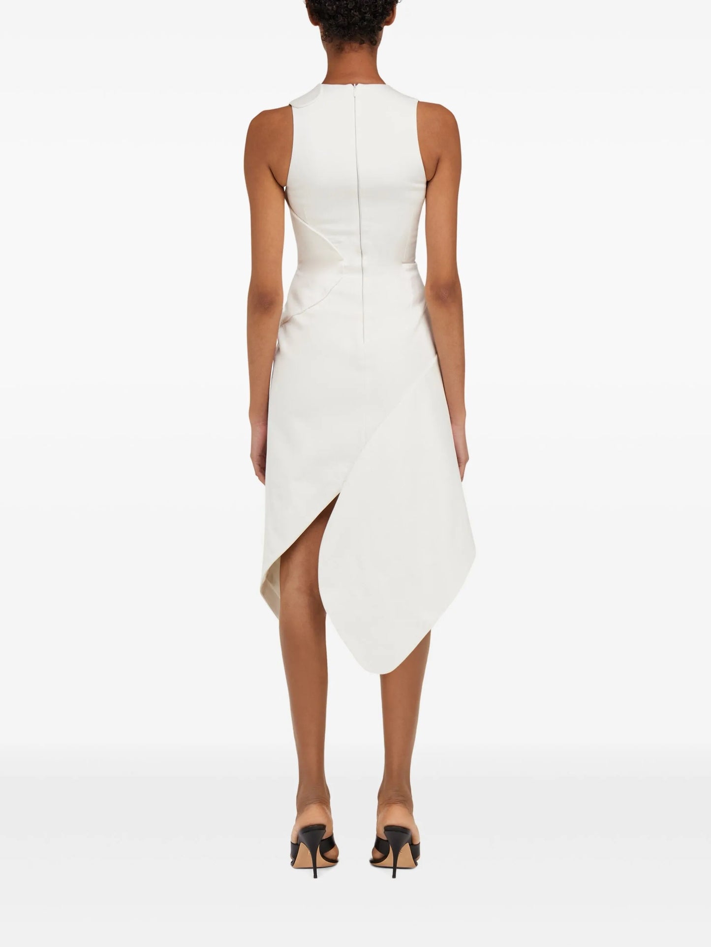 asymmetric midi dress