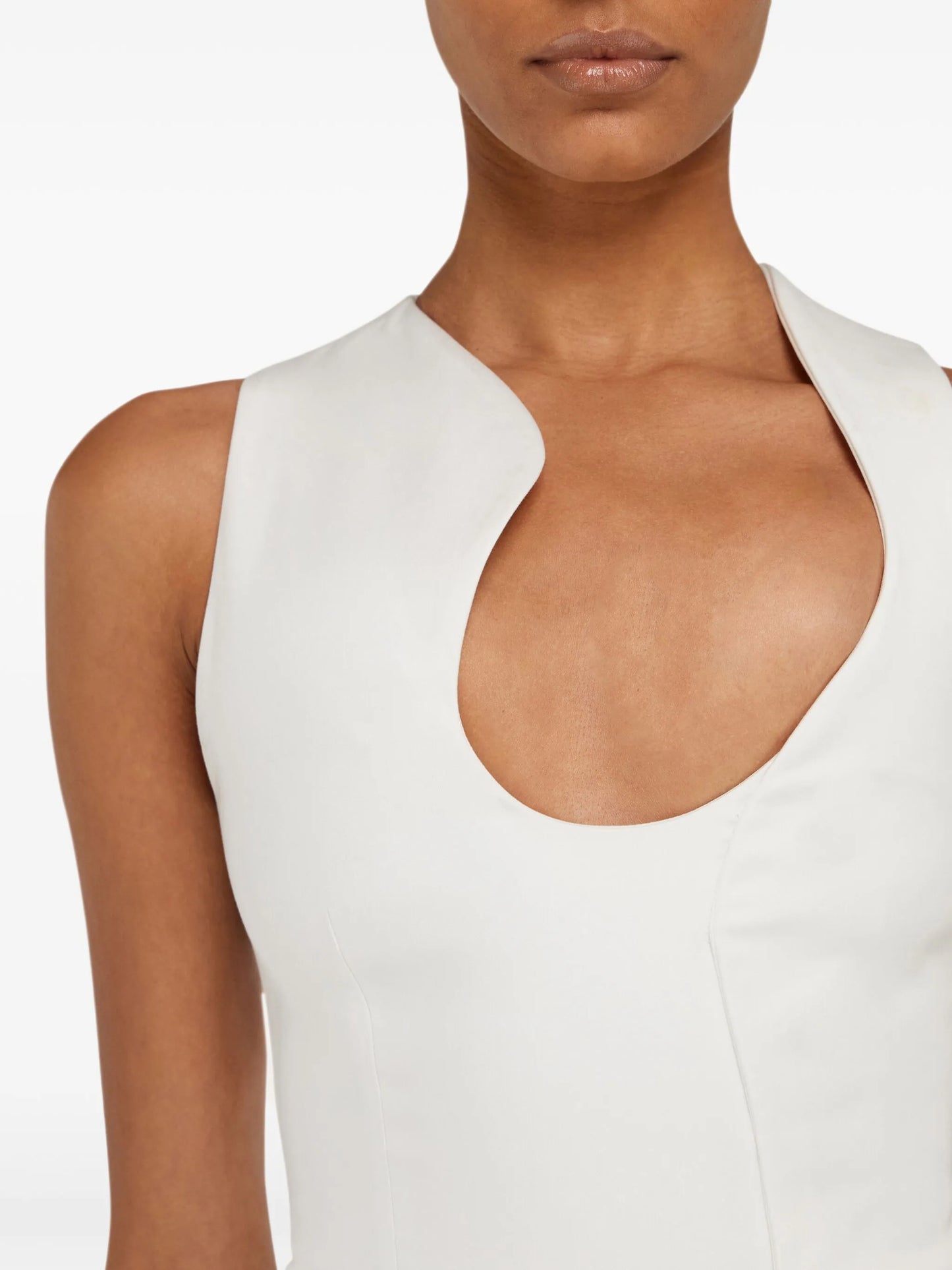 asymmetric midi dress