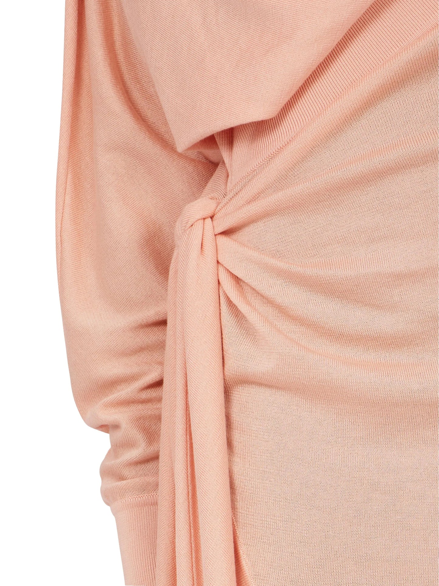 asymmetric knitted dress