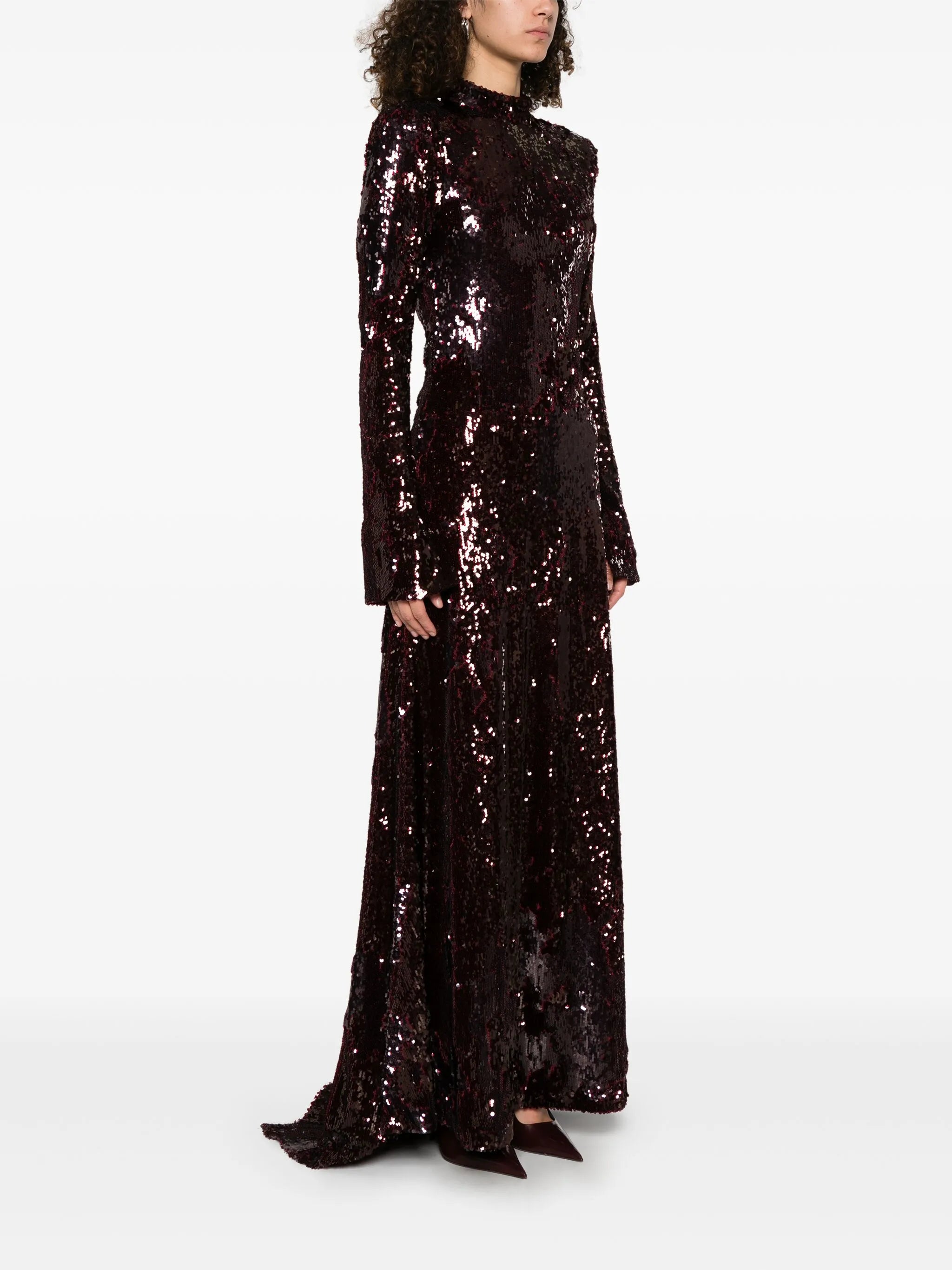 sequin-embellished maxi dress
