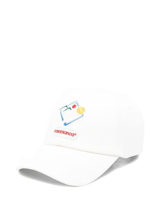 logo-embroidered baseball cap