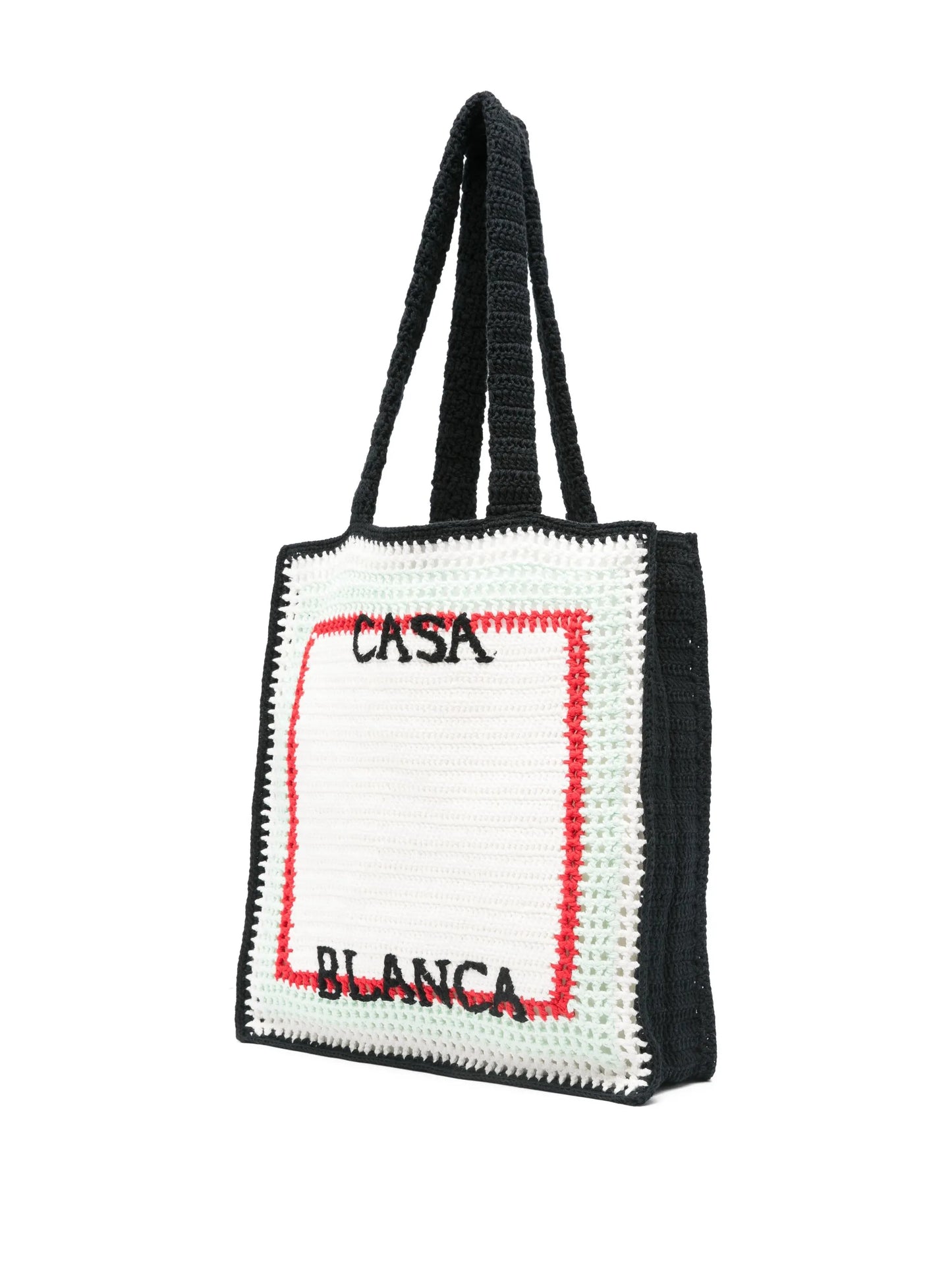 logo-embroidered tote bag
