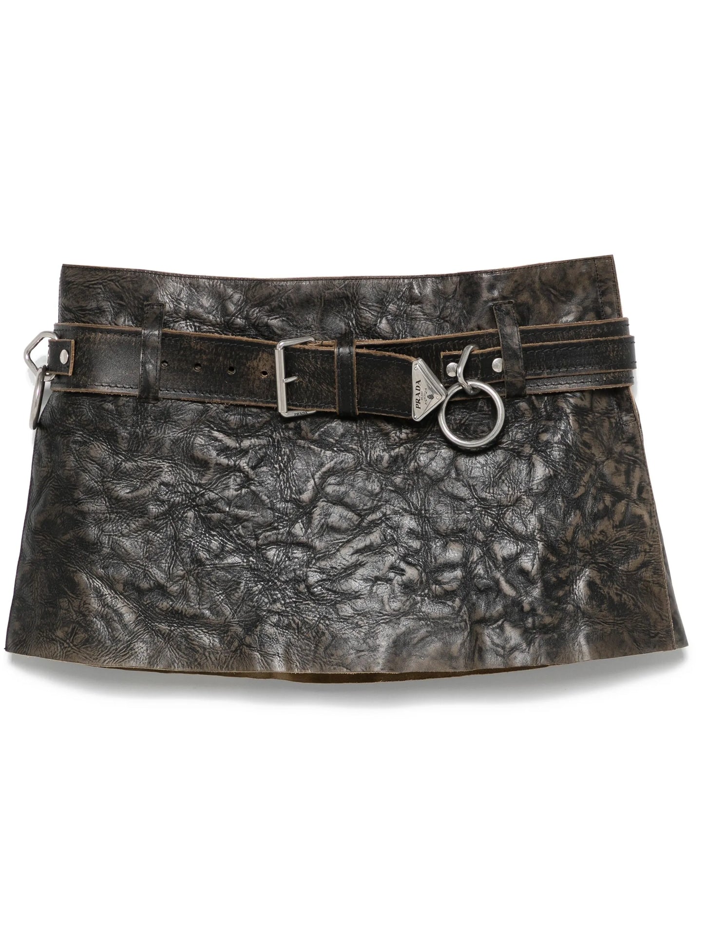 leather mini skirt