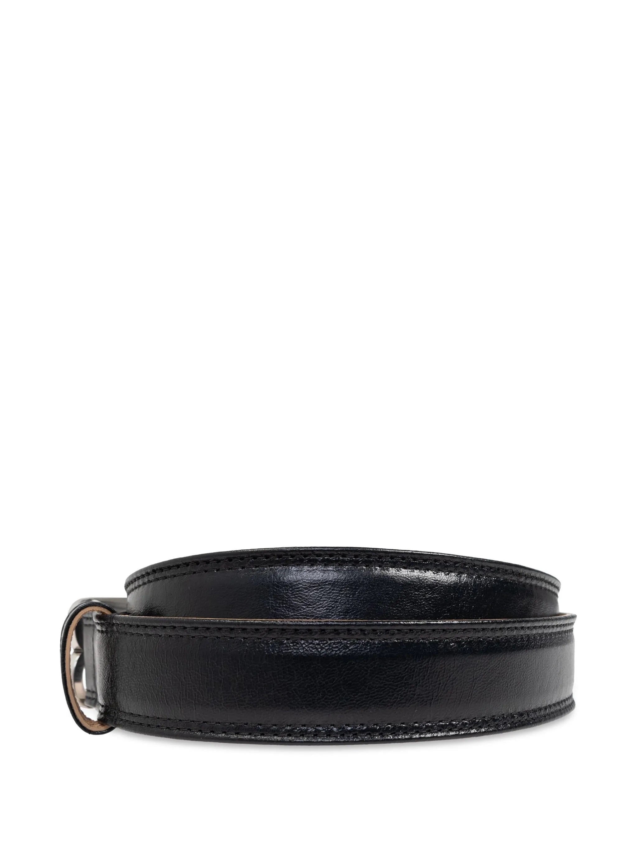logo-buckle belt
