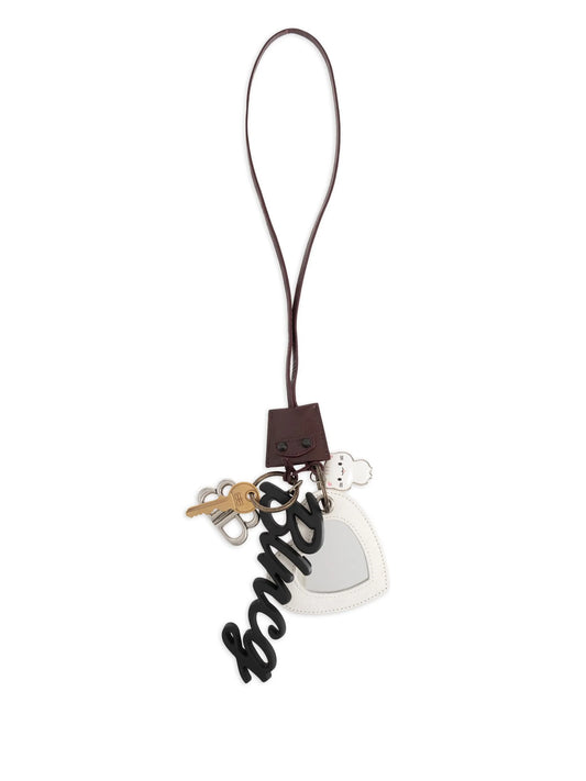 multi-plaque bag charm