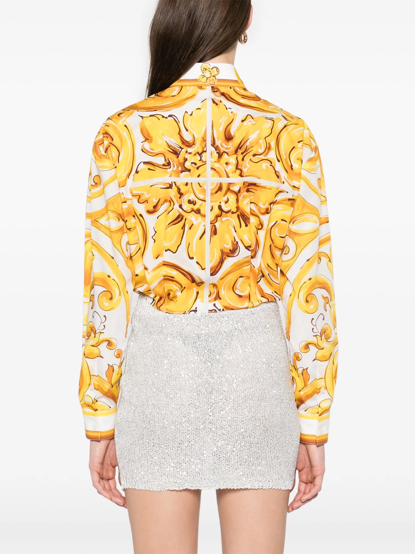Majolica-print shirt
