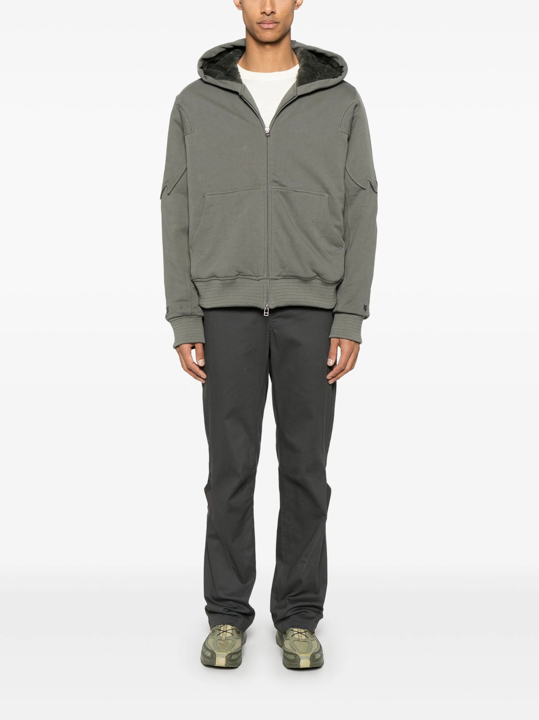 x Fox sherpa zip-up hoodie