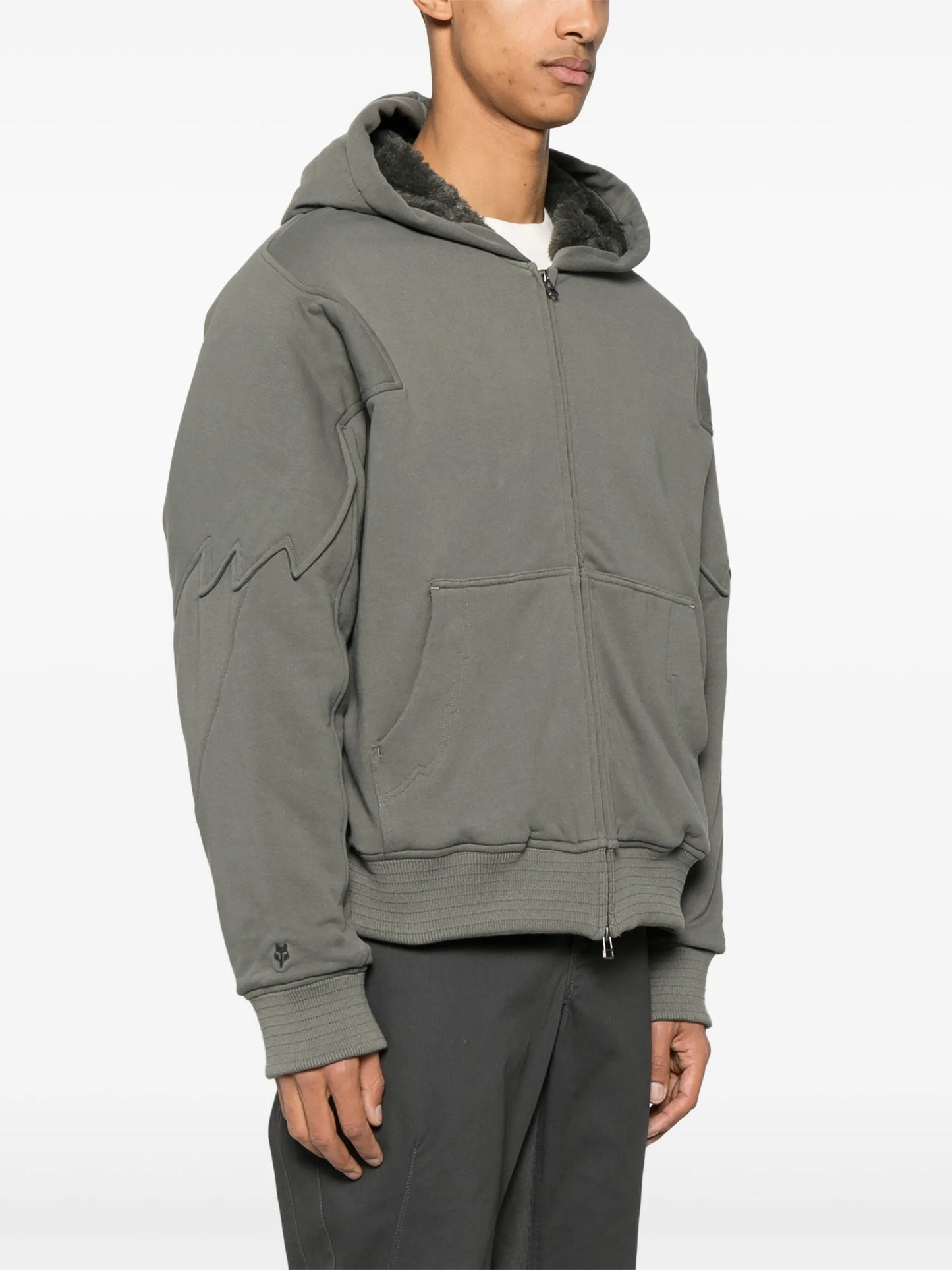 x Fox sherpa zip-up hoodie