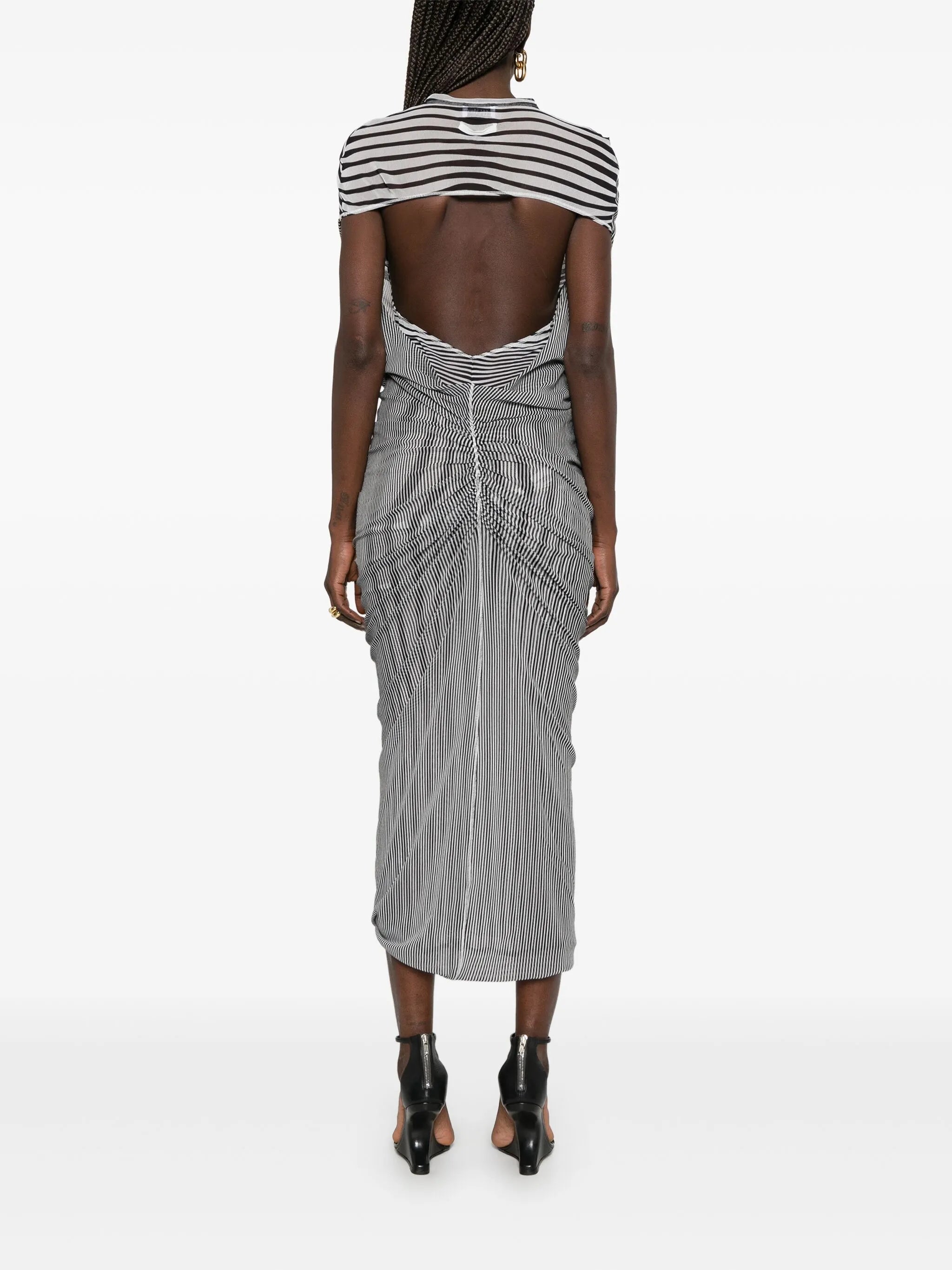 The Long Draped Body Morphing maxi dress