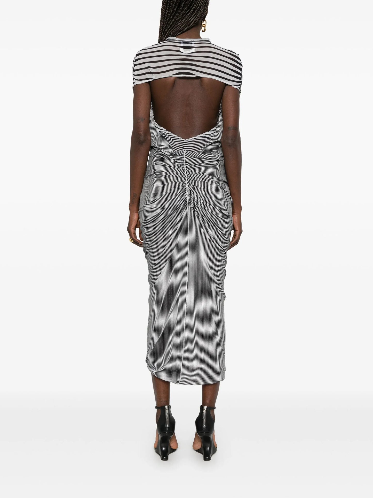 The Long Draped Body Morphing maxi dress