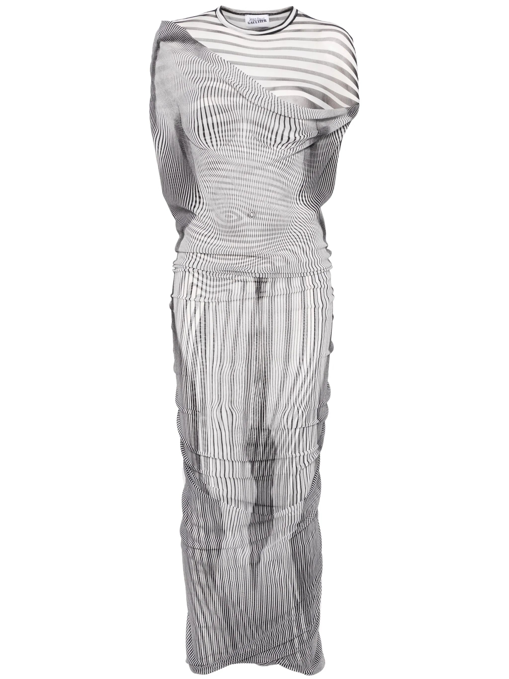 The Long Draped Body Morphing maxi dress