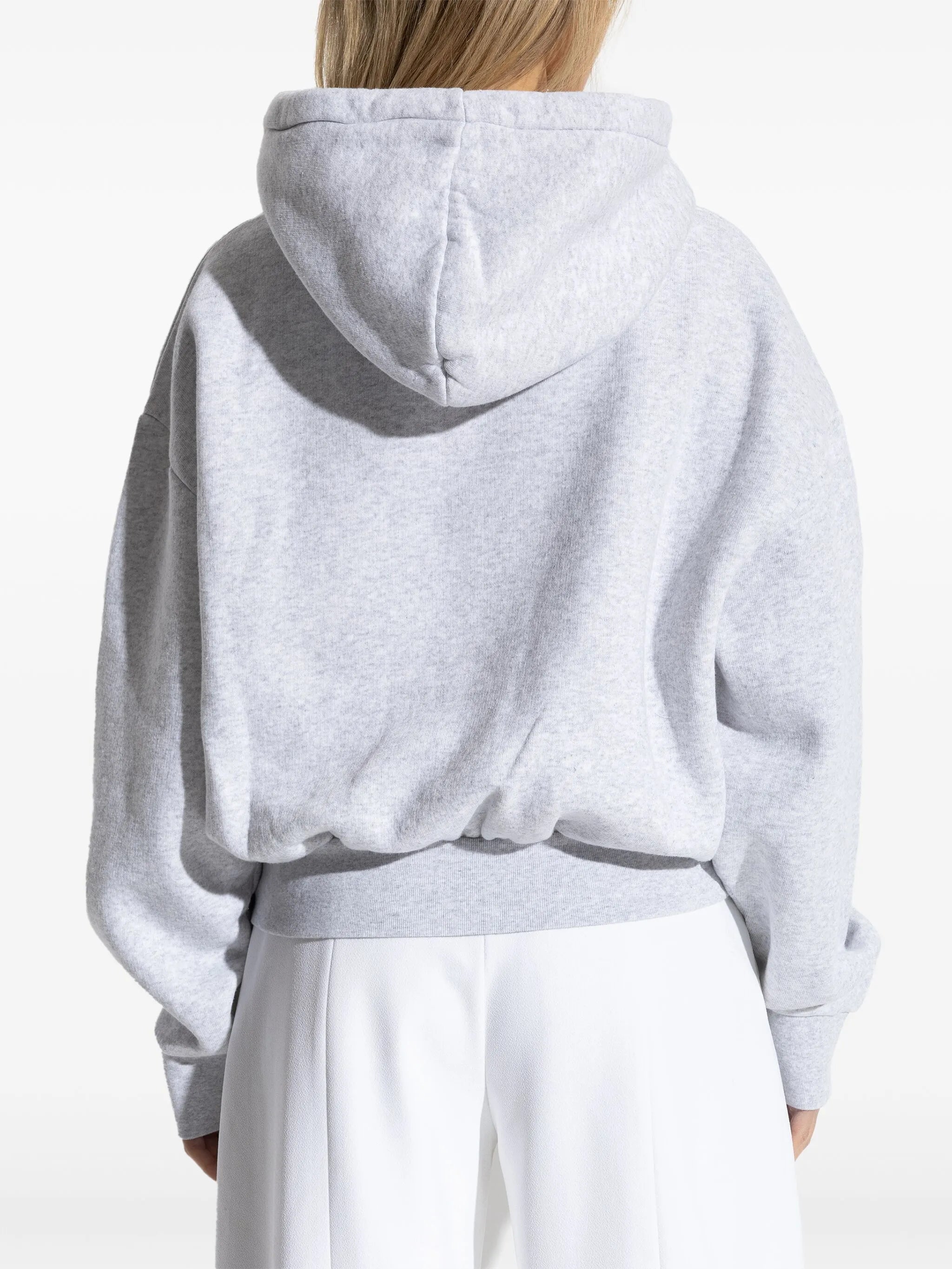 logo-embroidered hoodie
