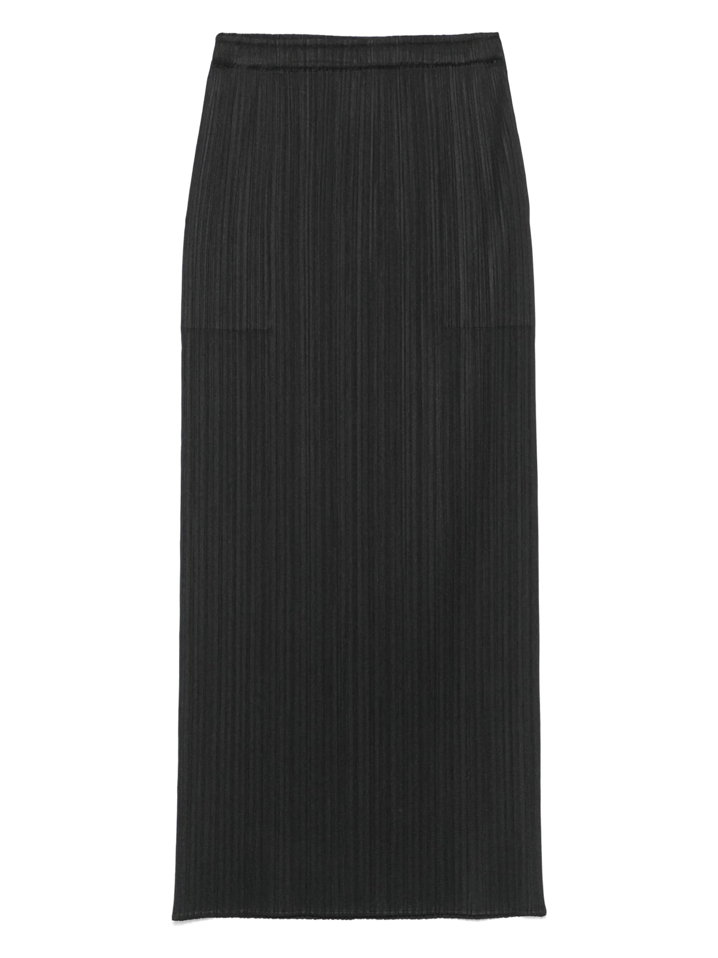 pleated midi skirt