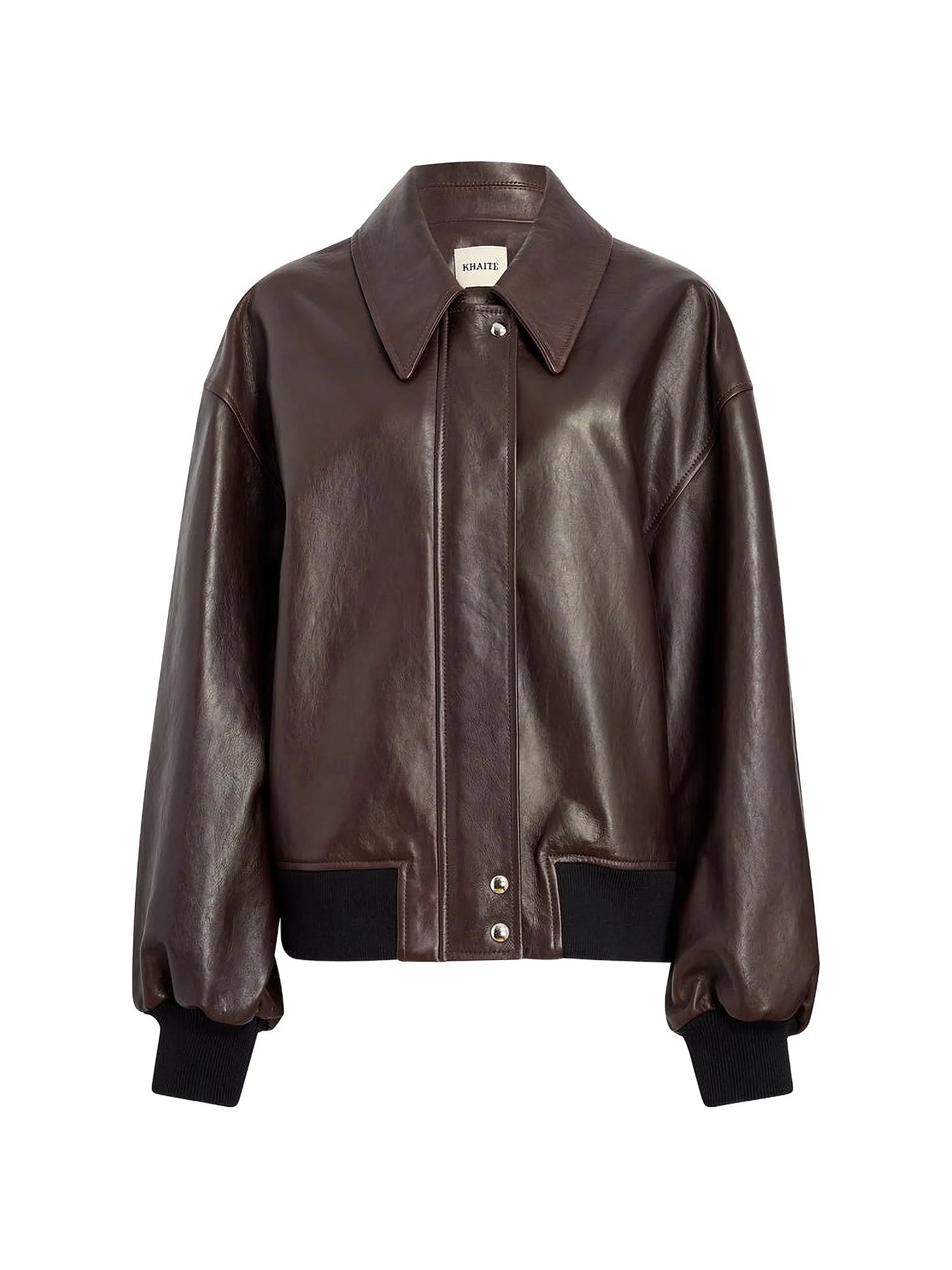 pointed collar sheepskin jacket