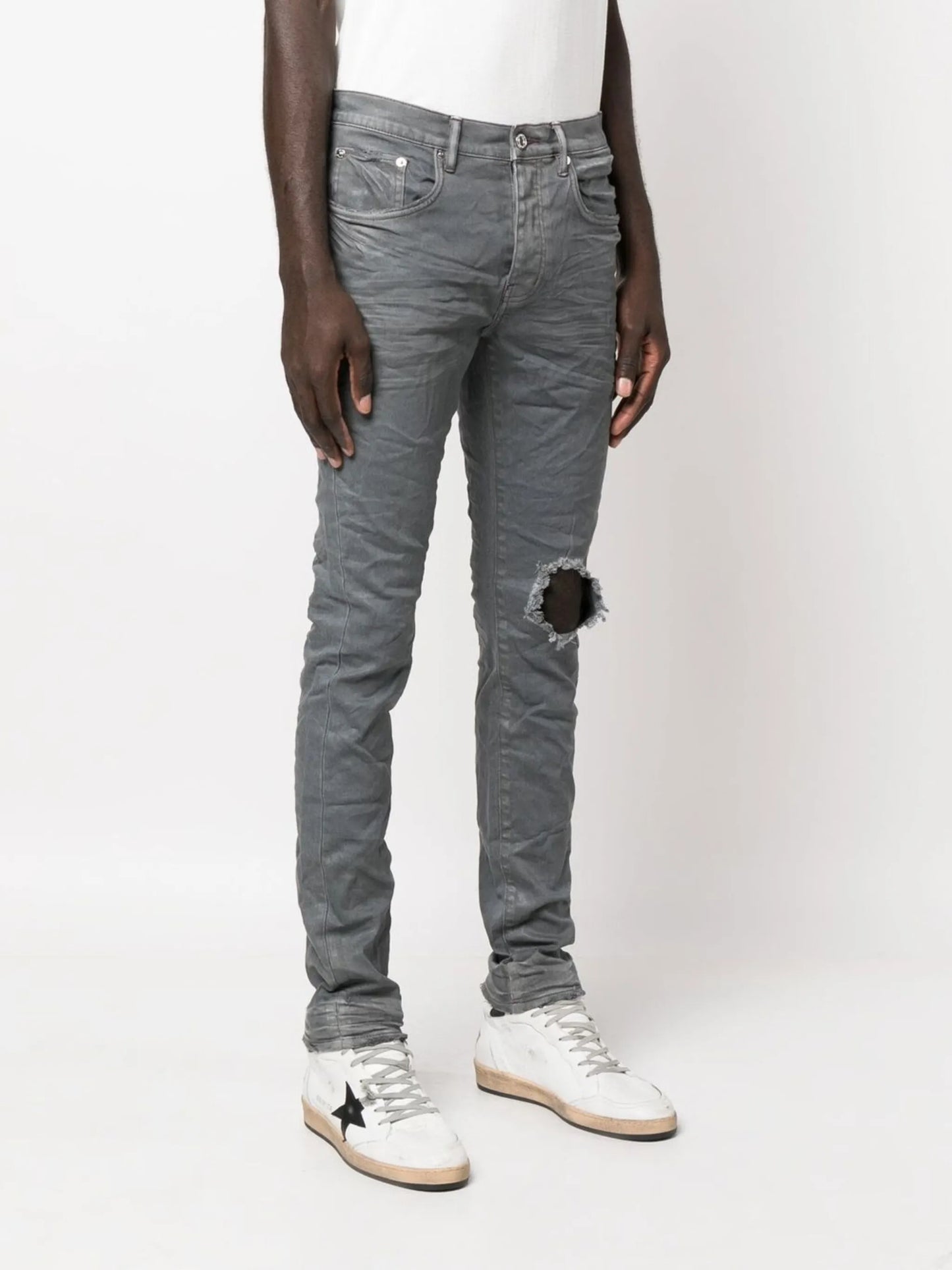MEDIUM GREY CONTRAST STITCH "Grey"