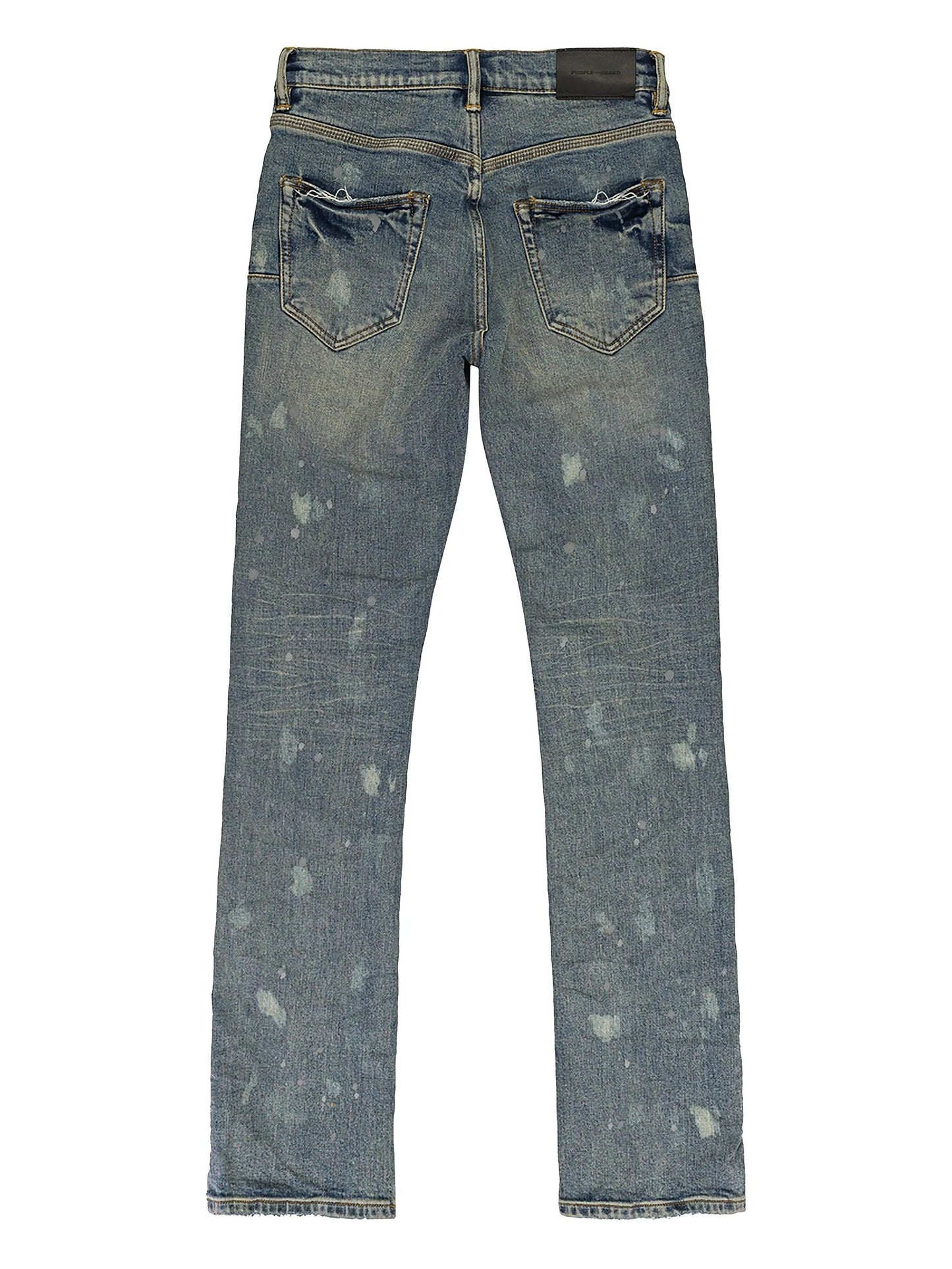P004 Mid Acid Bleach "Blue" straight jeans