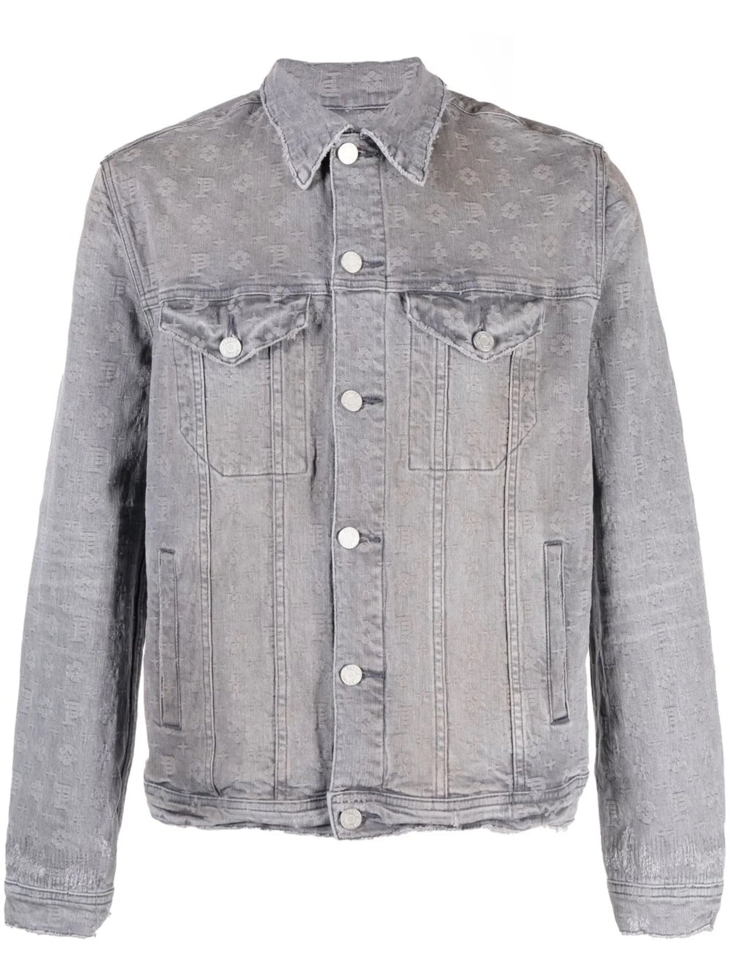 jacquard denim jacket