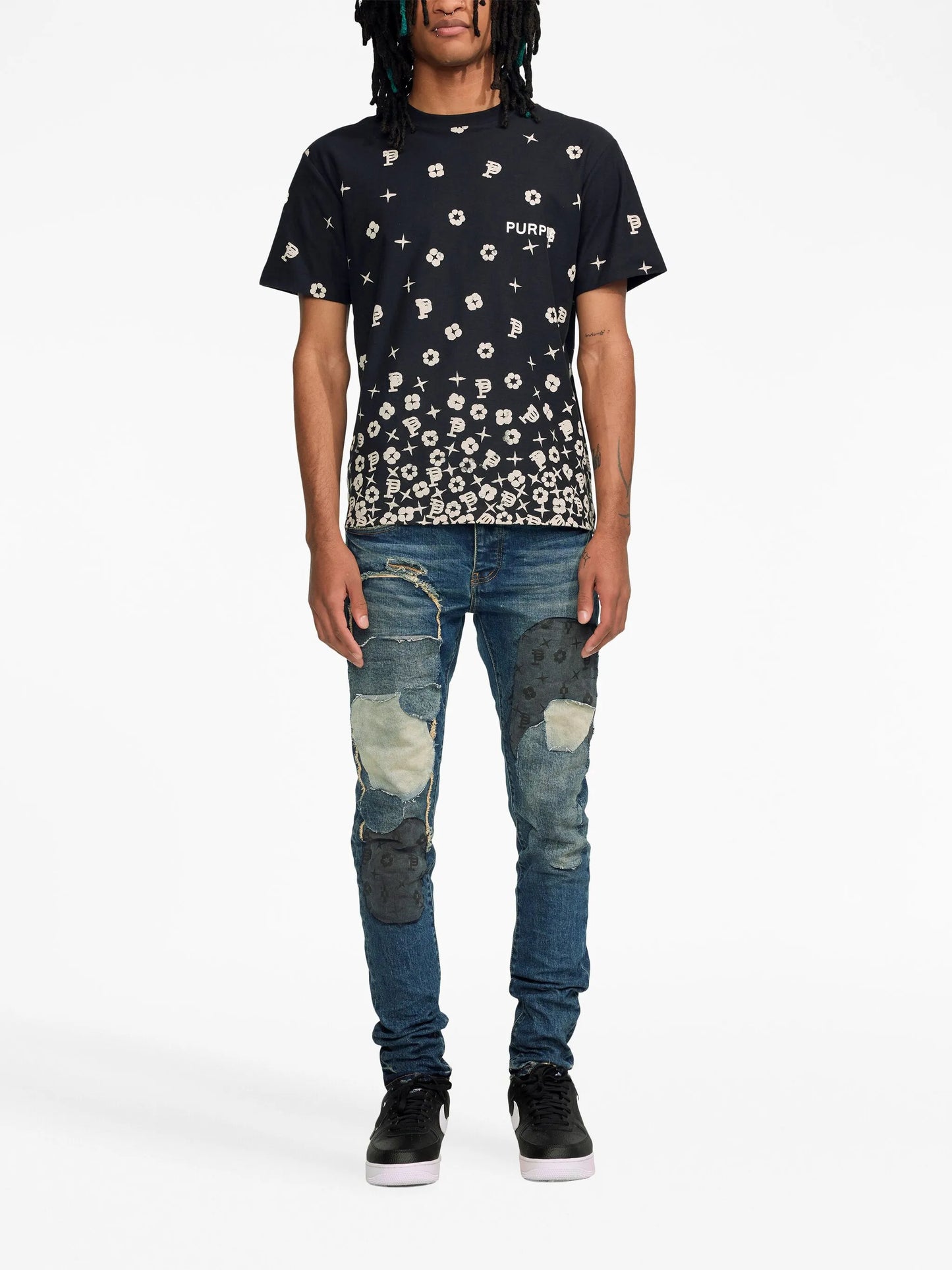 TEXTURED JERSEY SS TEE "Black"