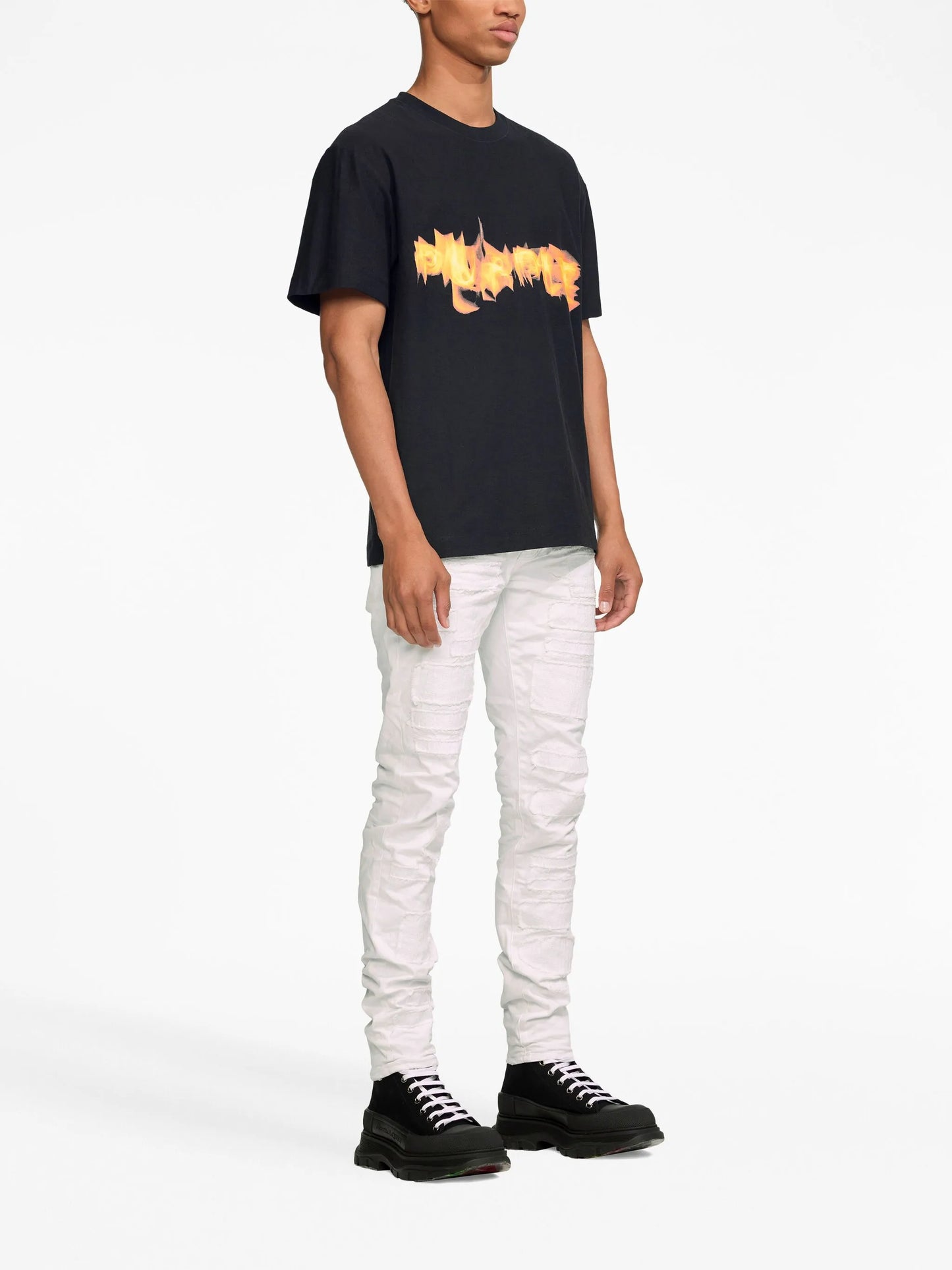 TEXTURED JERSEY SS TEE "Black"