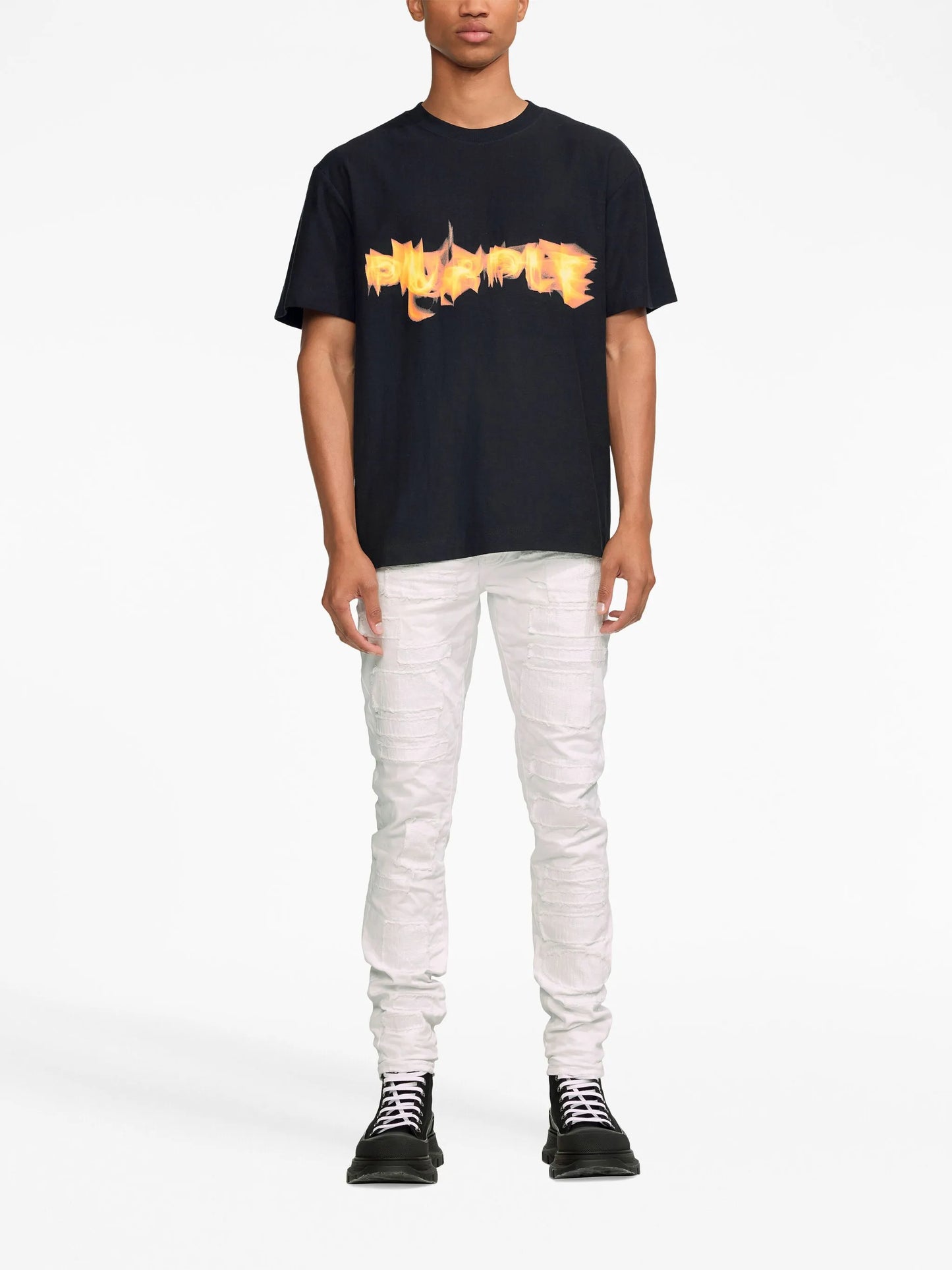 TEXTURED JERSEY SS TEE "Black"