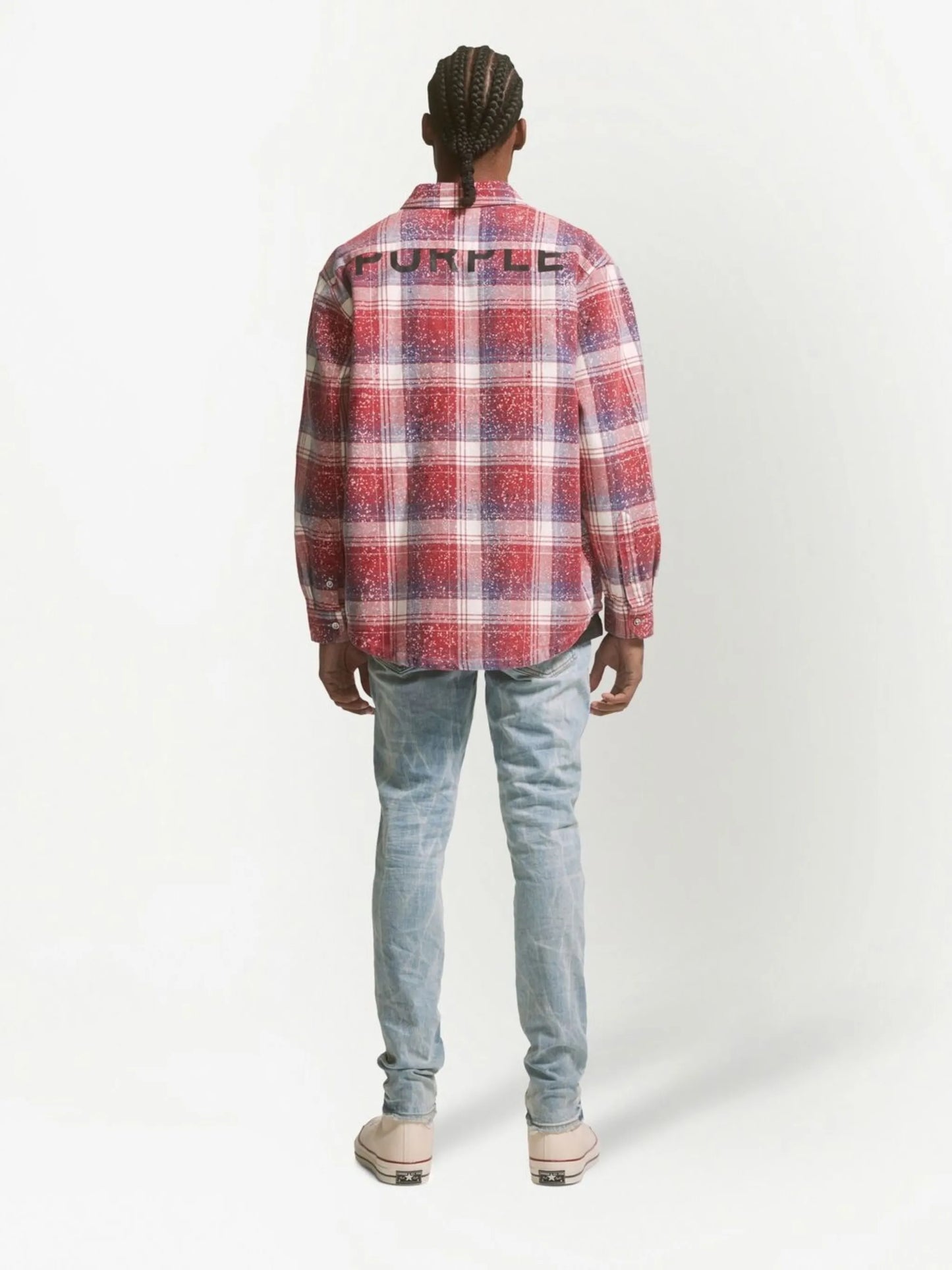 PLAID LS SHIRT "White"