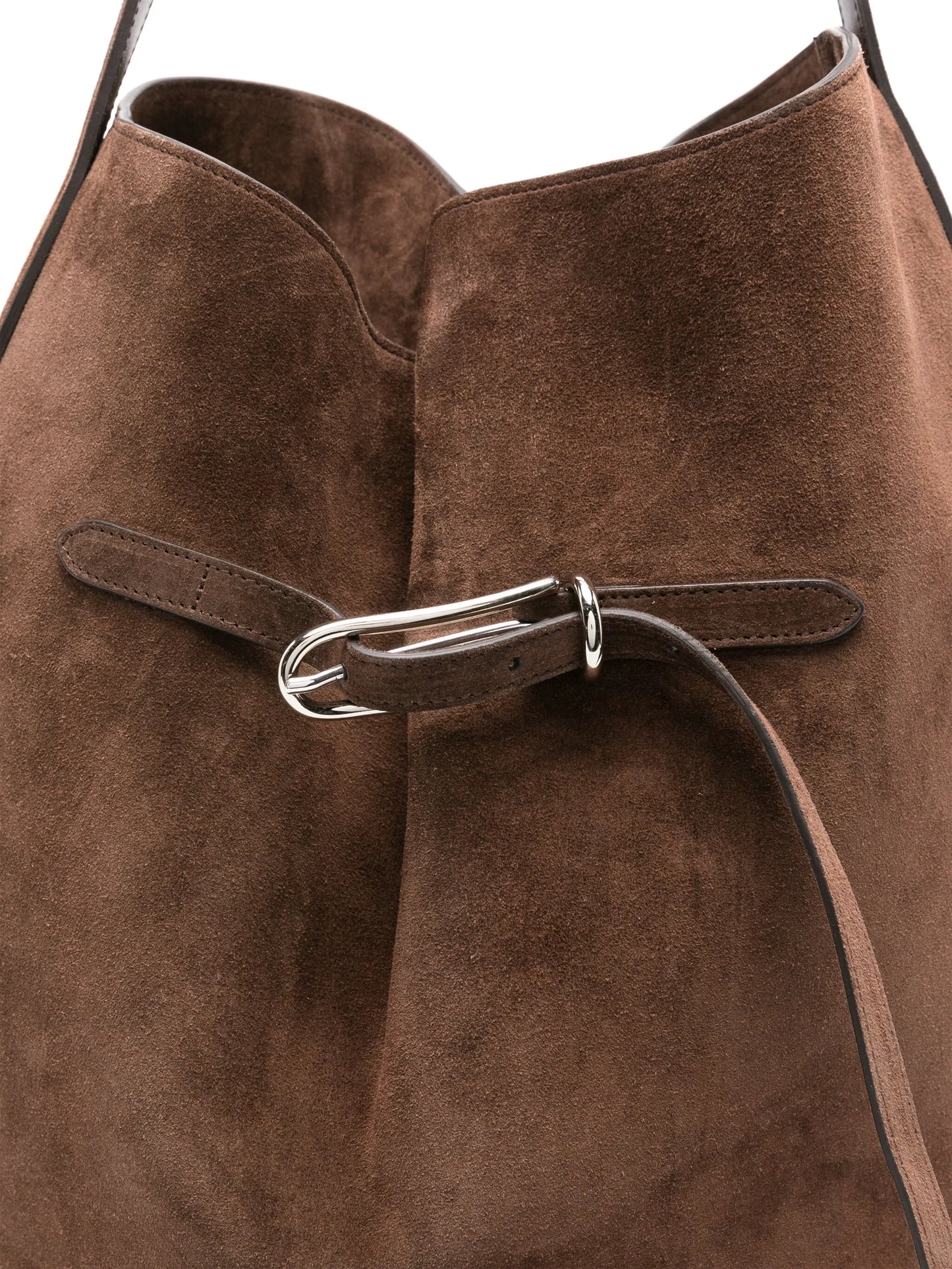 large buckle-detail shoulder bag