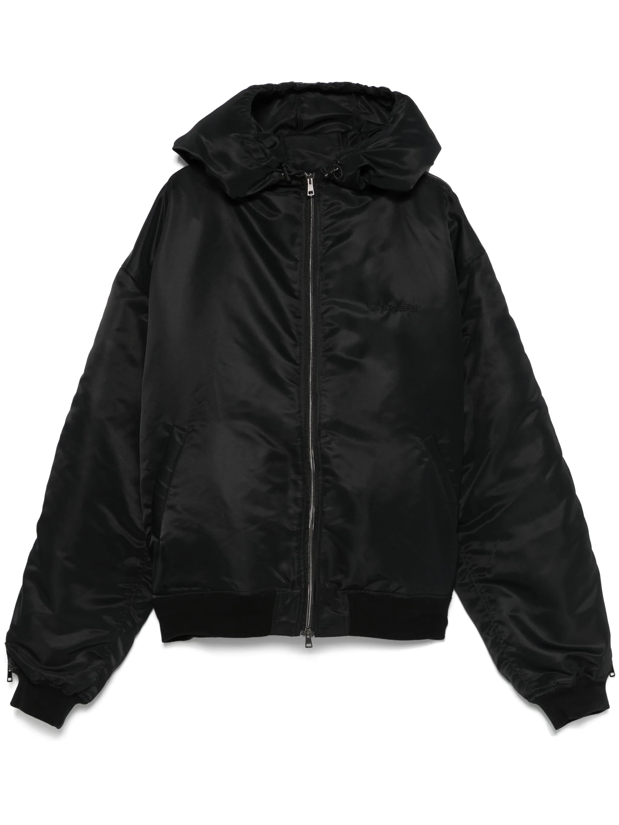 hooded bomber jacket