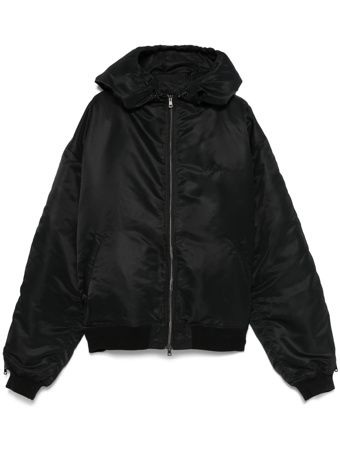hooded bomber jacket