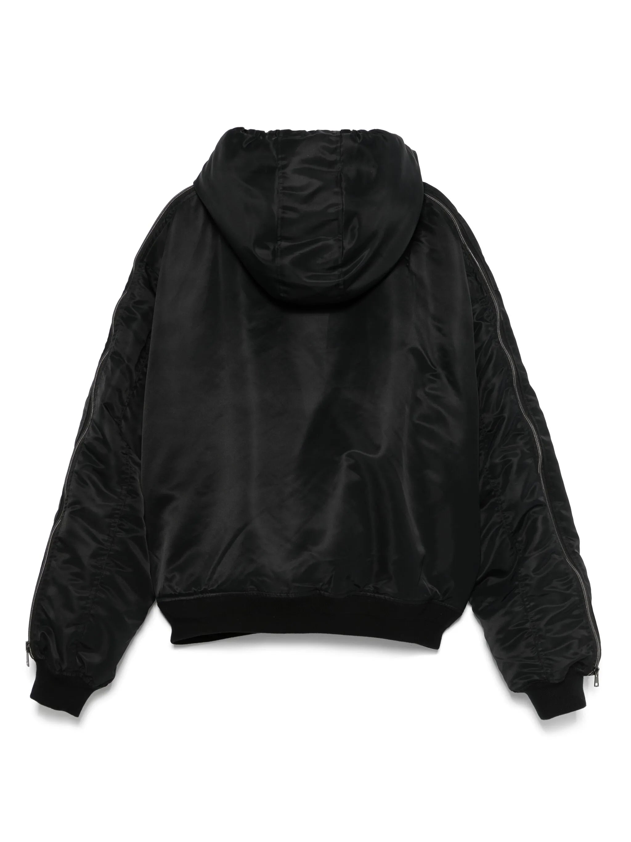 hooded bomber jacket