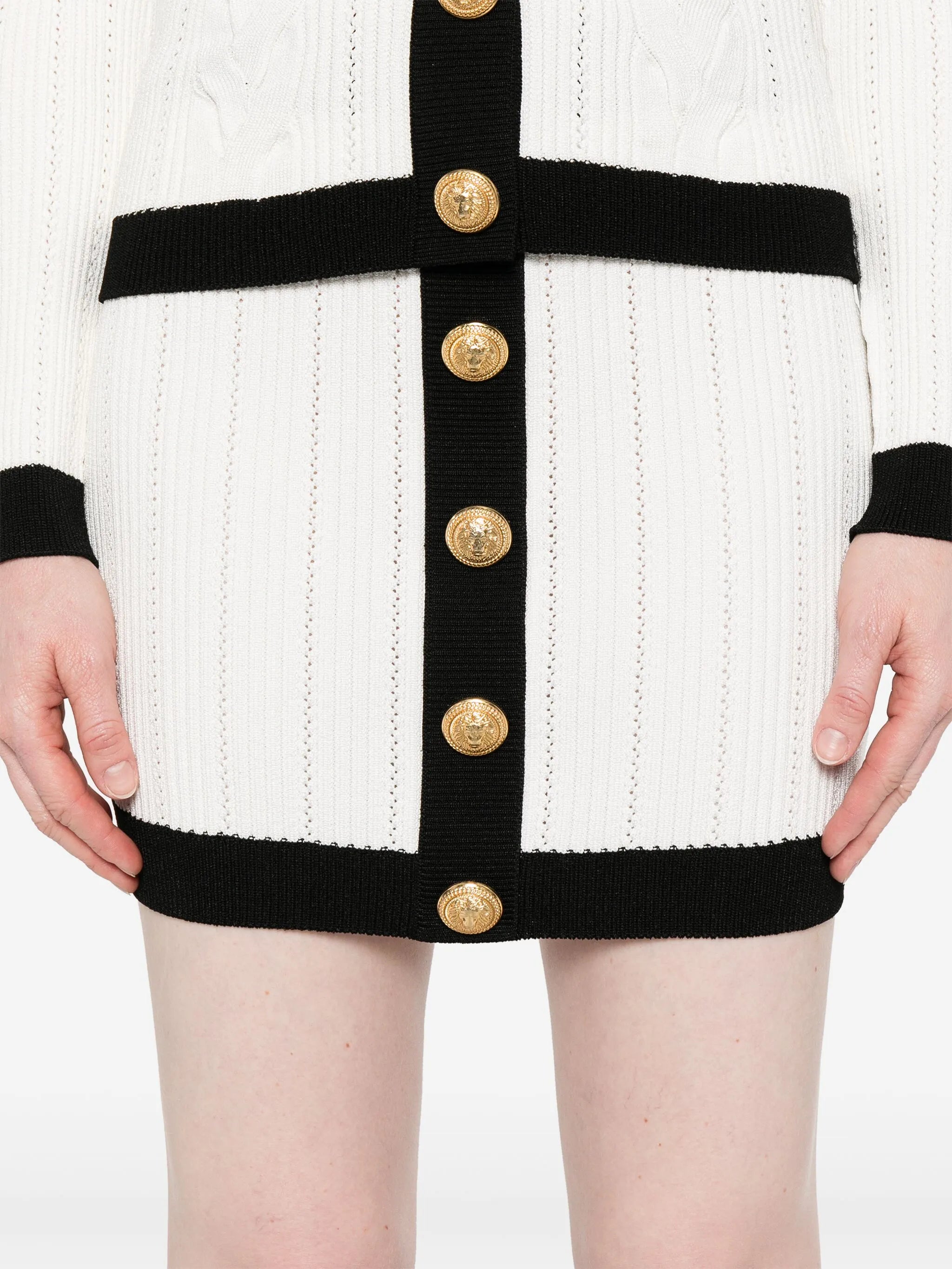 knitted mini skirt