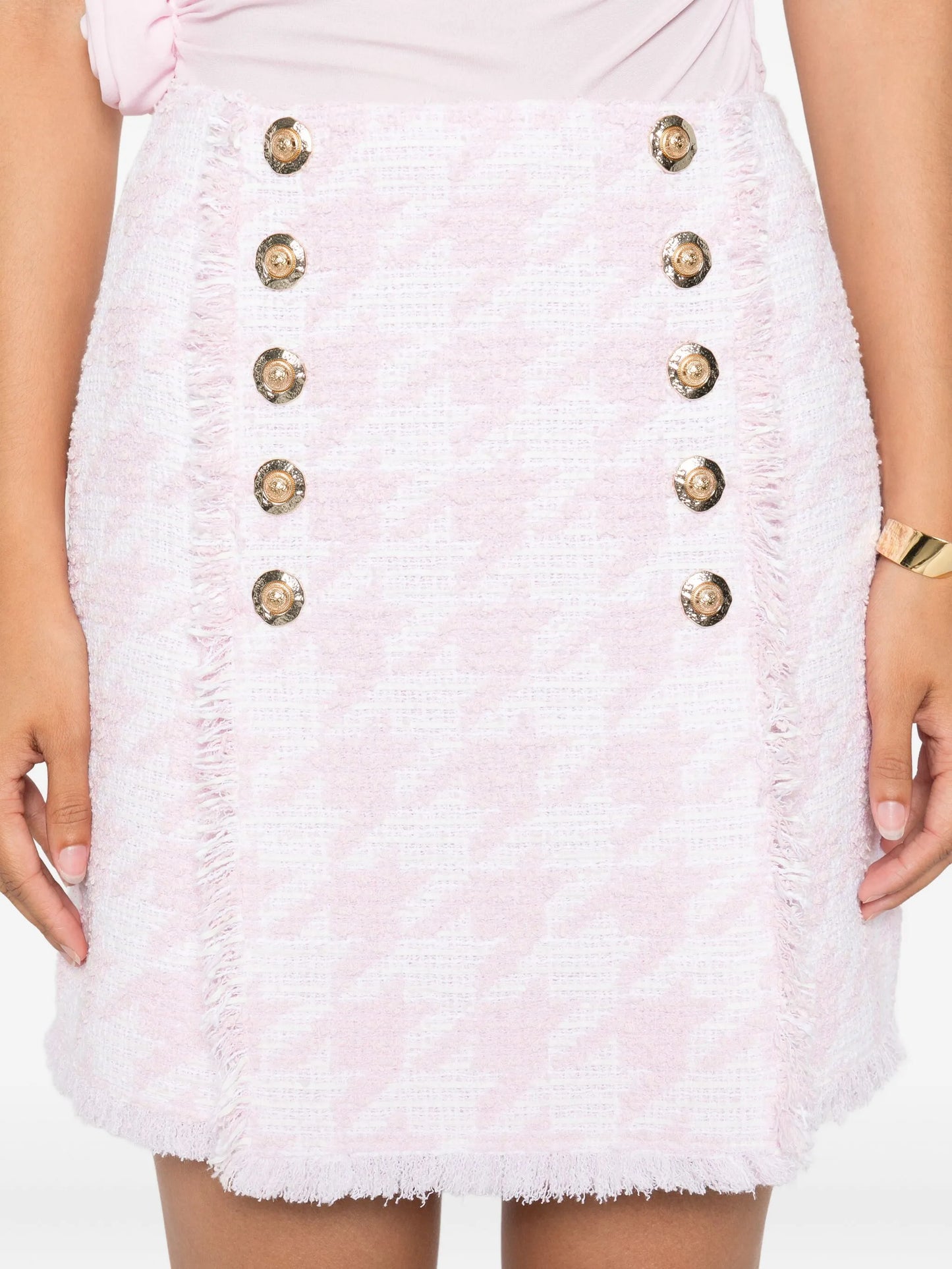 tweed mini skirt